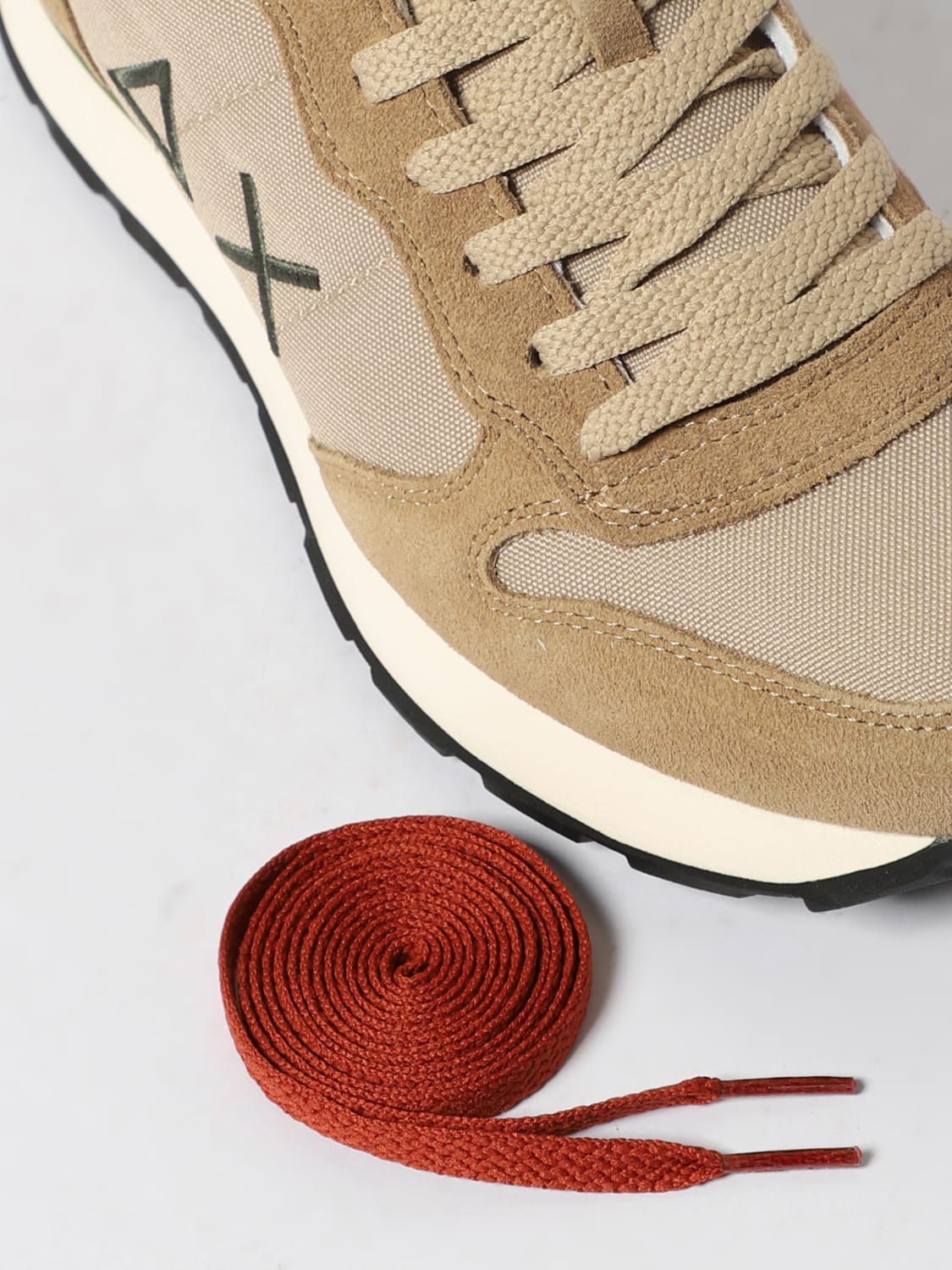 SUN68 SNEAKERS: Sneakers men SUN68, Beige - Img 4