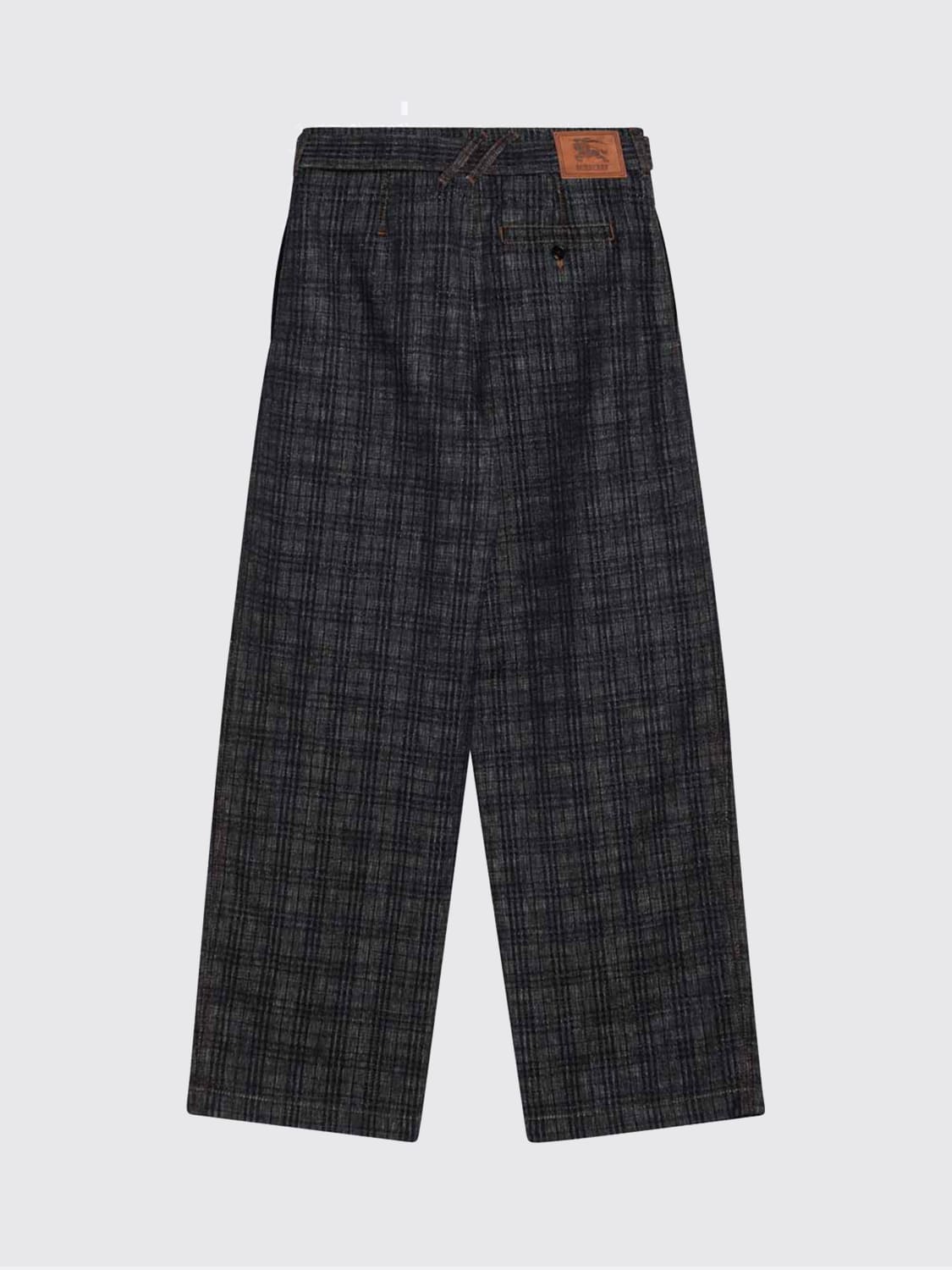 BURBERRY PANTS: Pants woman Burberry, Indigo - Img 2