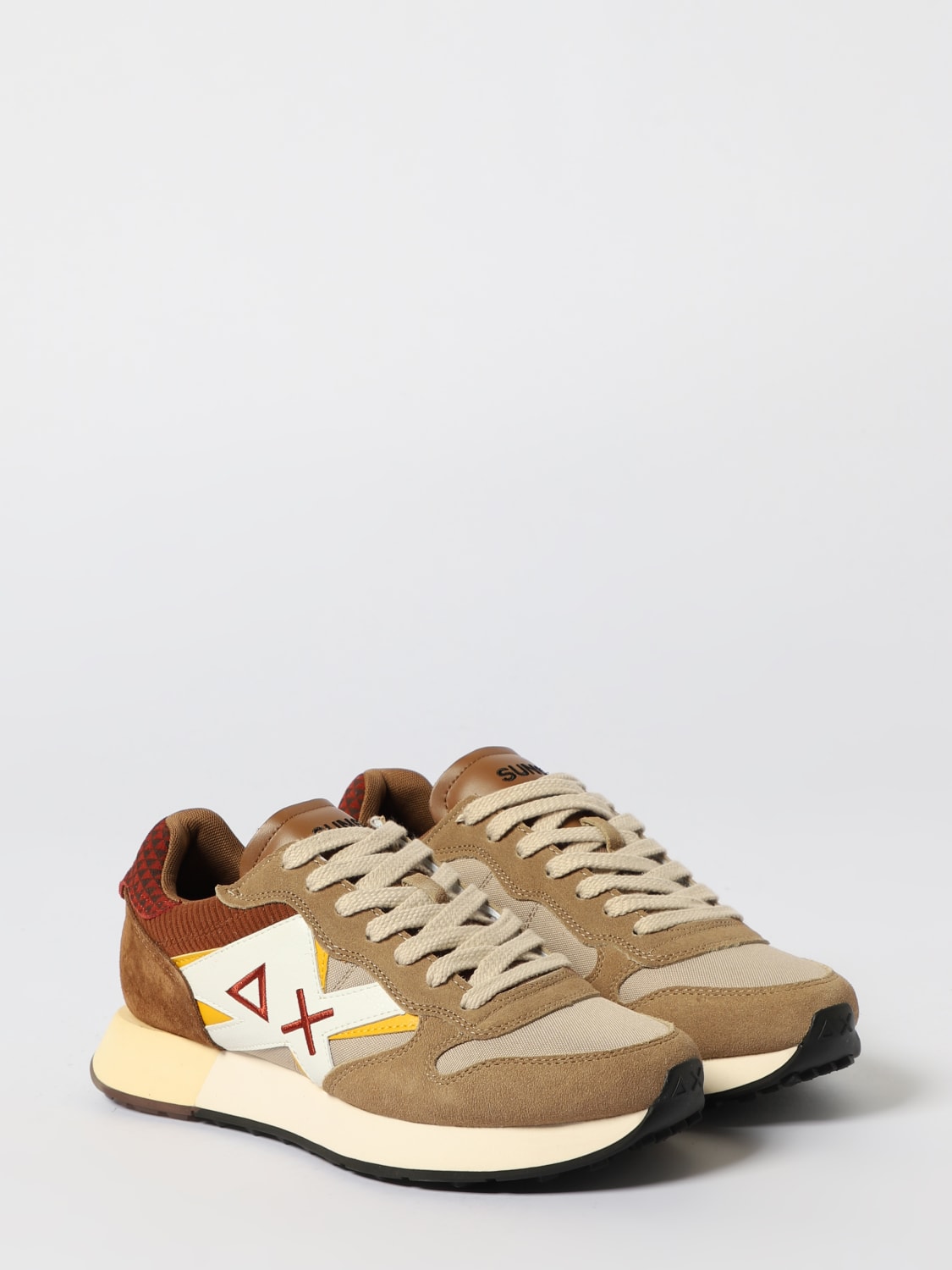 SUN68 SNEAKERS: Sneakers men SUN68, Beige - Img 2