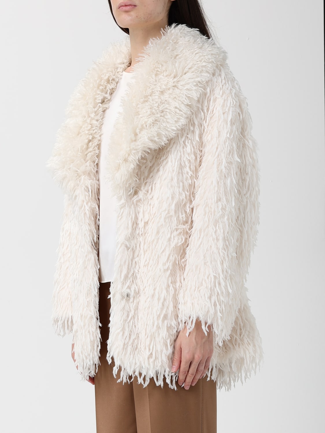 JAKKE FOURRURE: Manteau femme Jakke, Blanc - Img 3