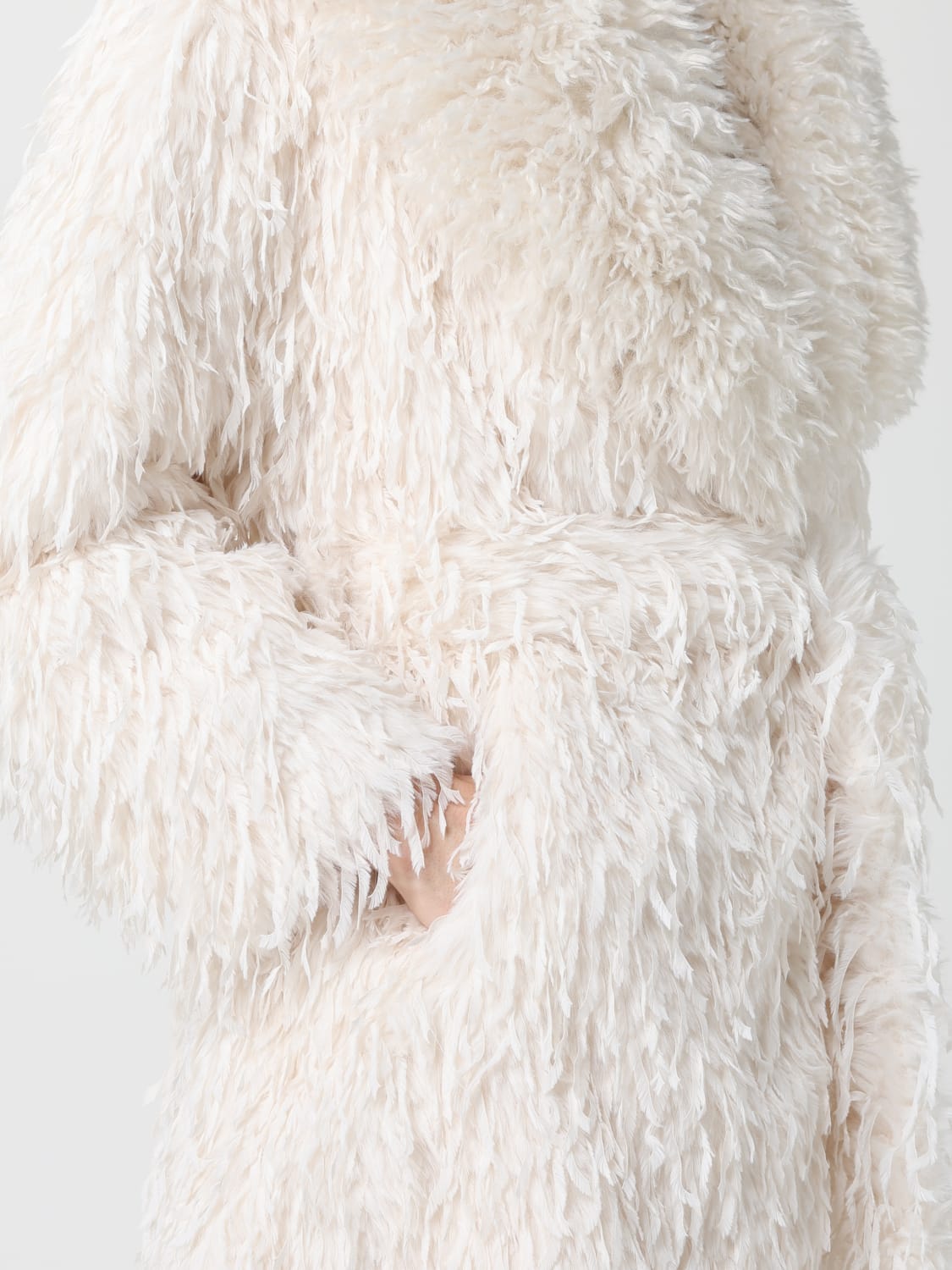 JAKKE FOURRURE: Manteau femme Jakke, Blanc - Img 4