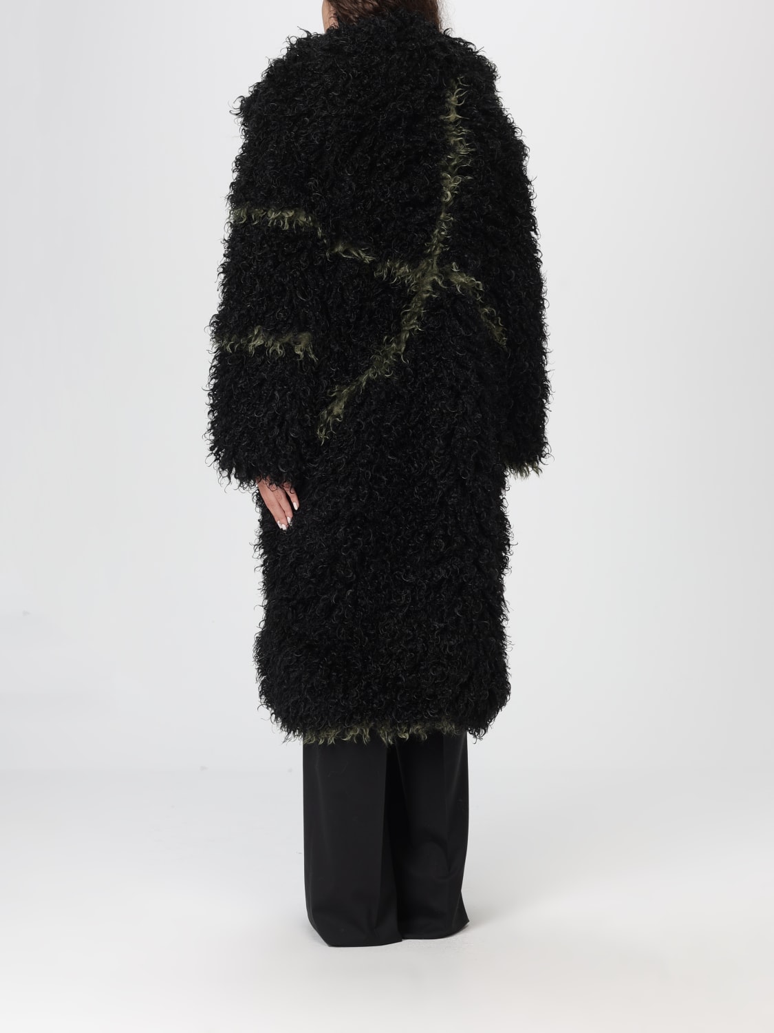 JAKKE FUR COAT: Coat woman Jakke, Black - Img 2
