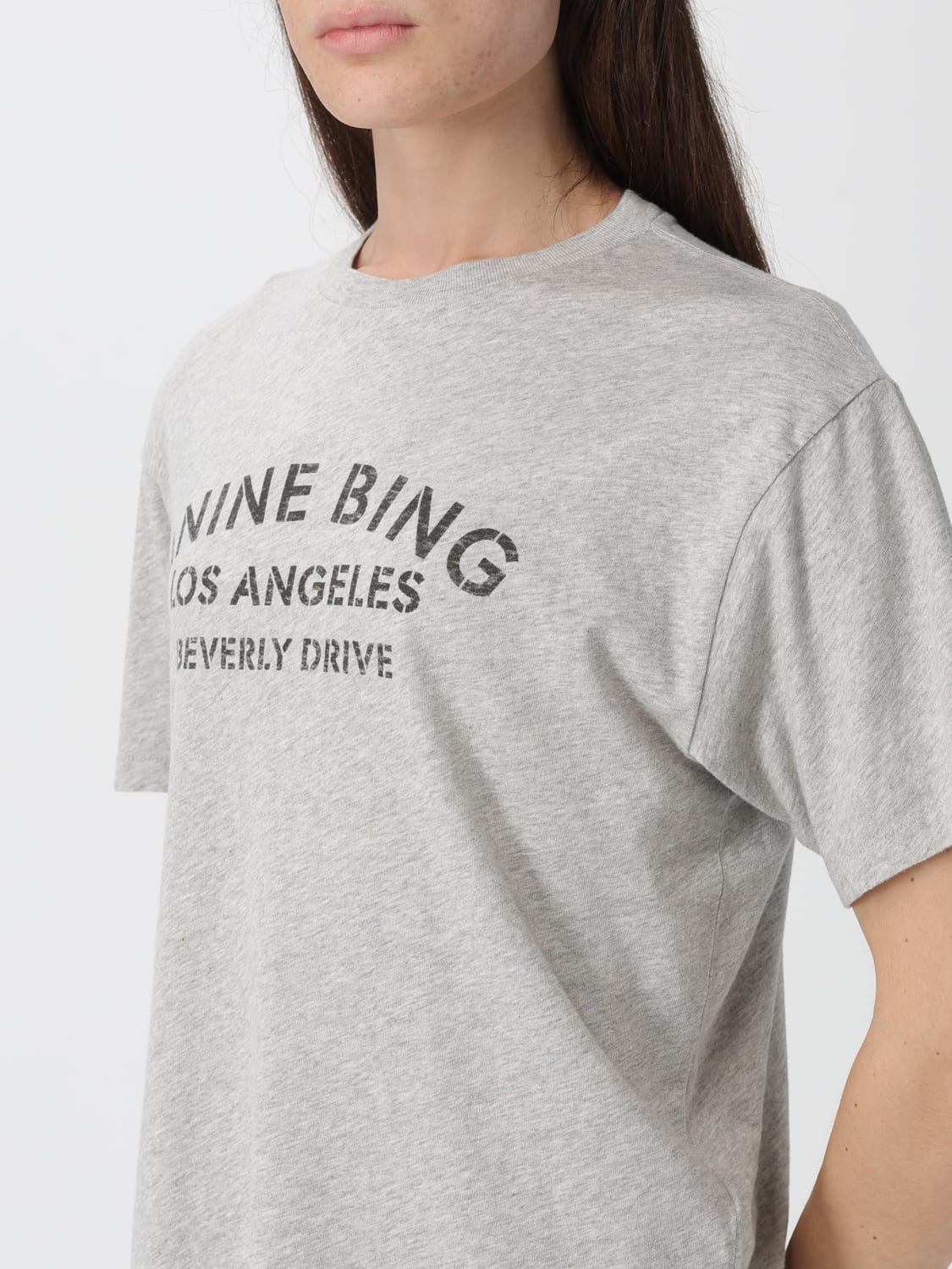 ANINE BING T-SHIRT: T-shirt femme Anine Bing, Gris - Img 3