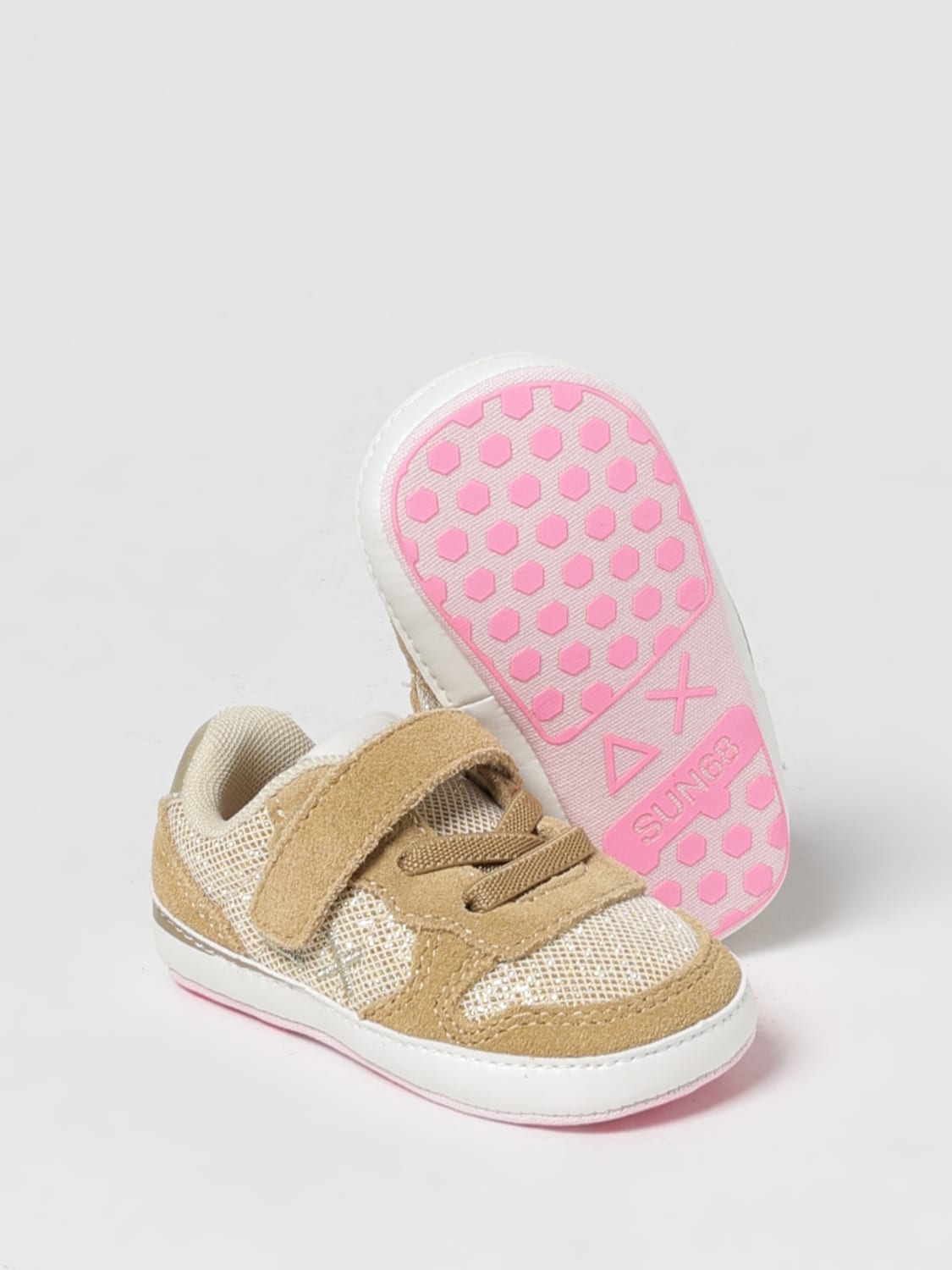 SUN68 SNEAKERS: Sneakers kinder SUN68, Beige - Img 2