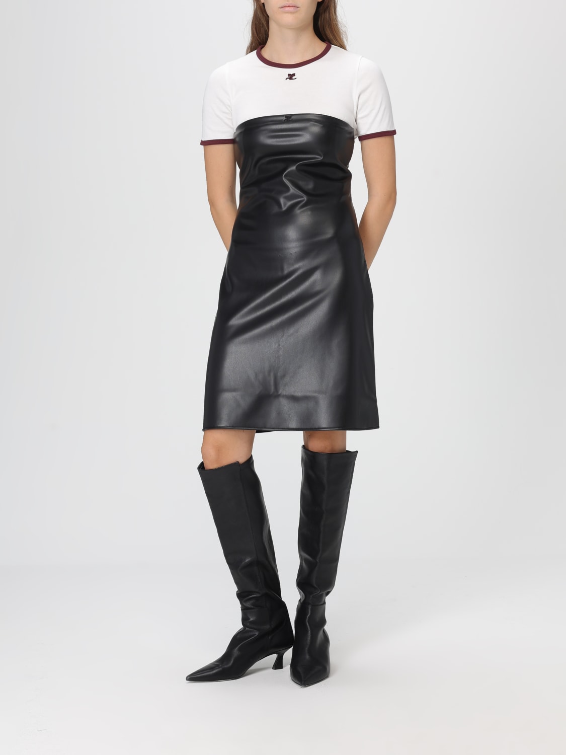 COURRÈGES DRESS: Dress woman CourrÈges, Black - Img 2