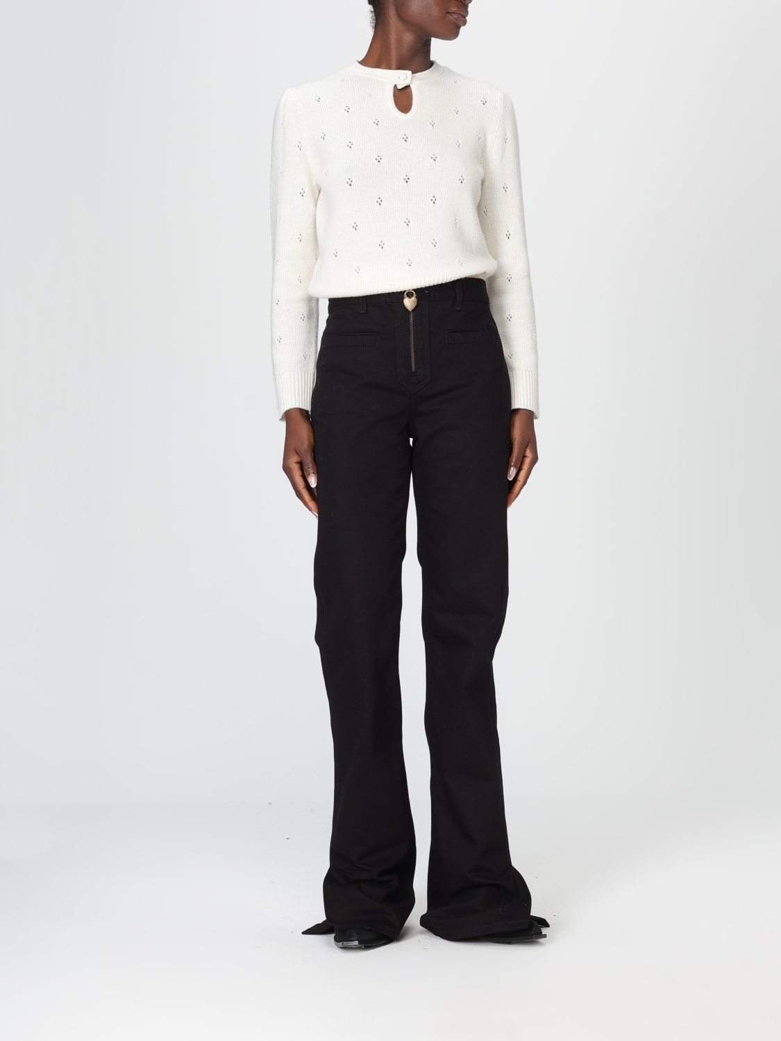 CHLOÉ JEANS: Jeans damen ChloÉ, Schwarz - Img 2