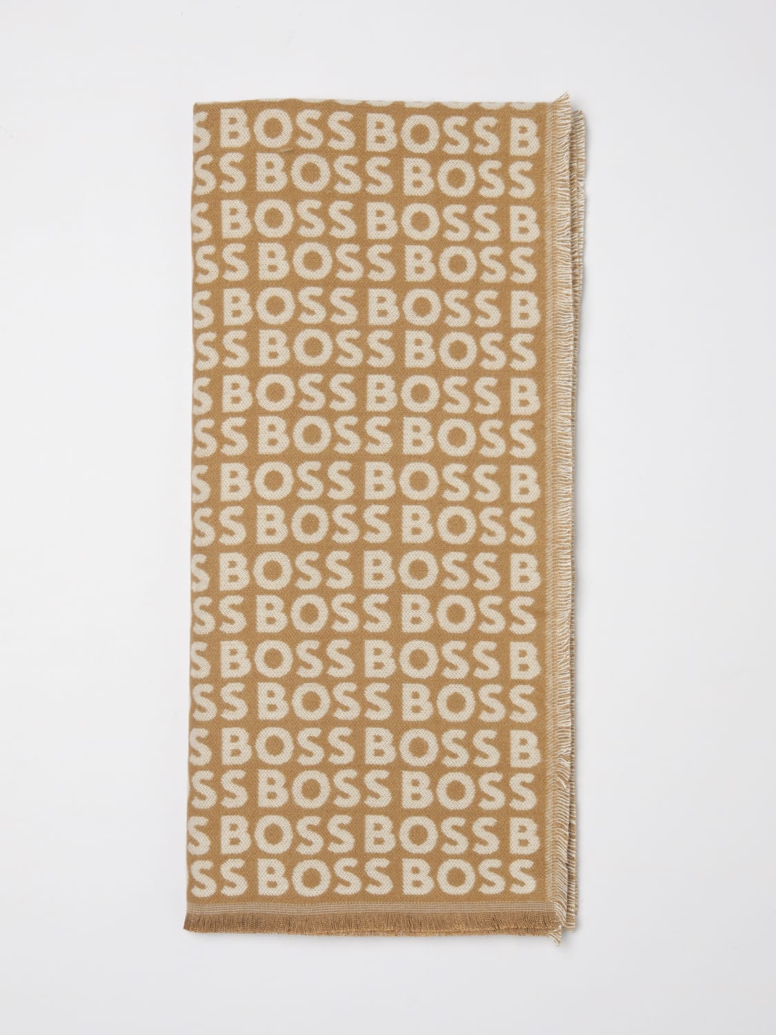 BOSS SCARF: Scarf men Boss, Beige - Img 1
