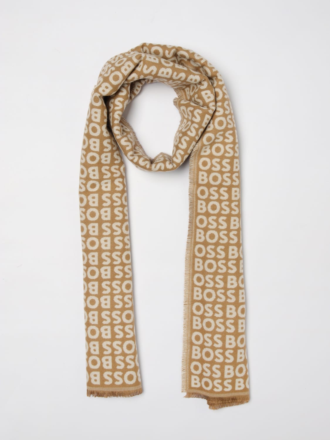 BOSS SCARF: Scarf men Boss, Beige - Img 2