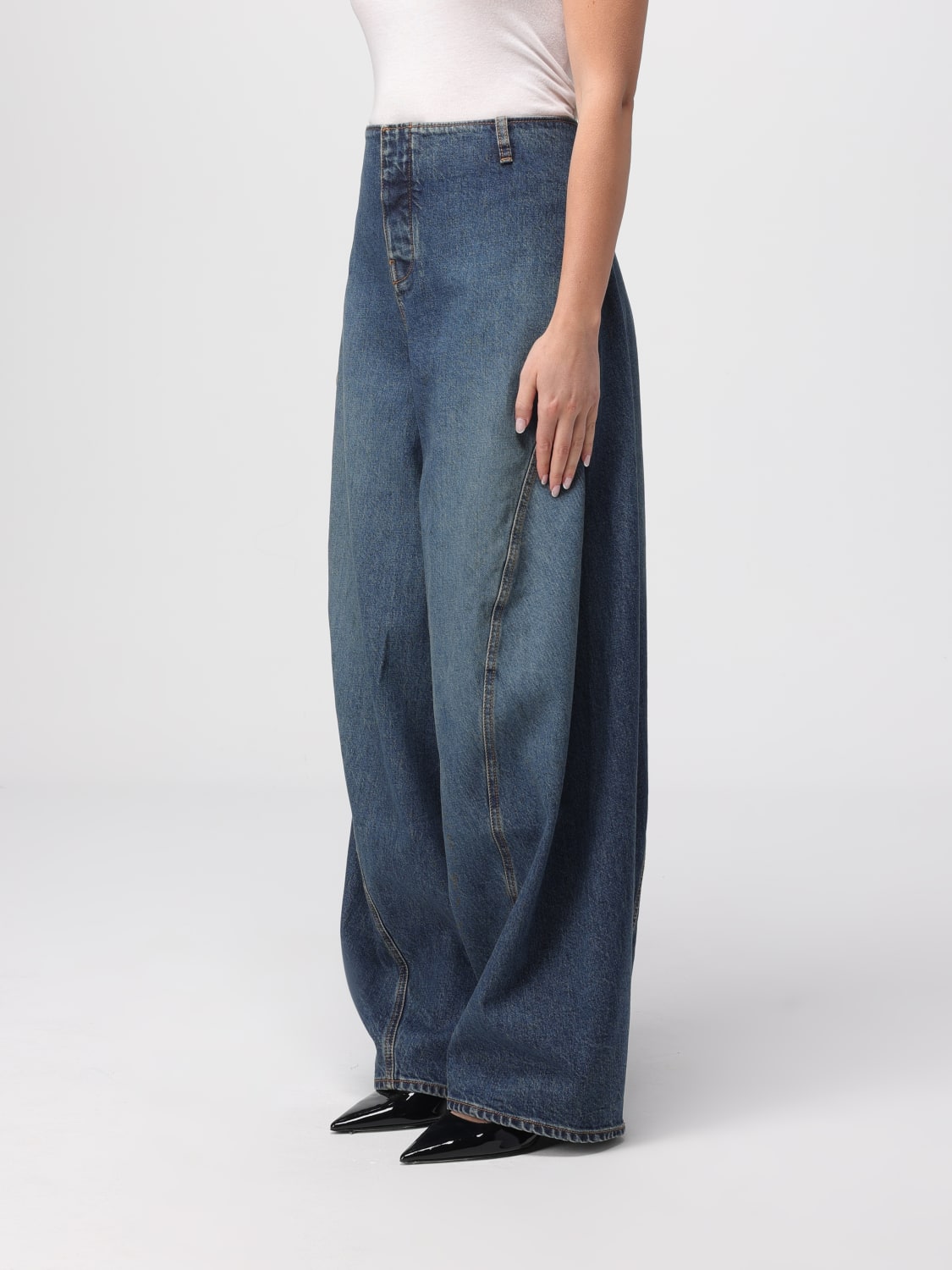 ALAÏA JEANS: Jeans woman AlaÏa, Blue - Img 4