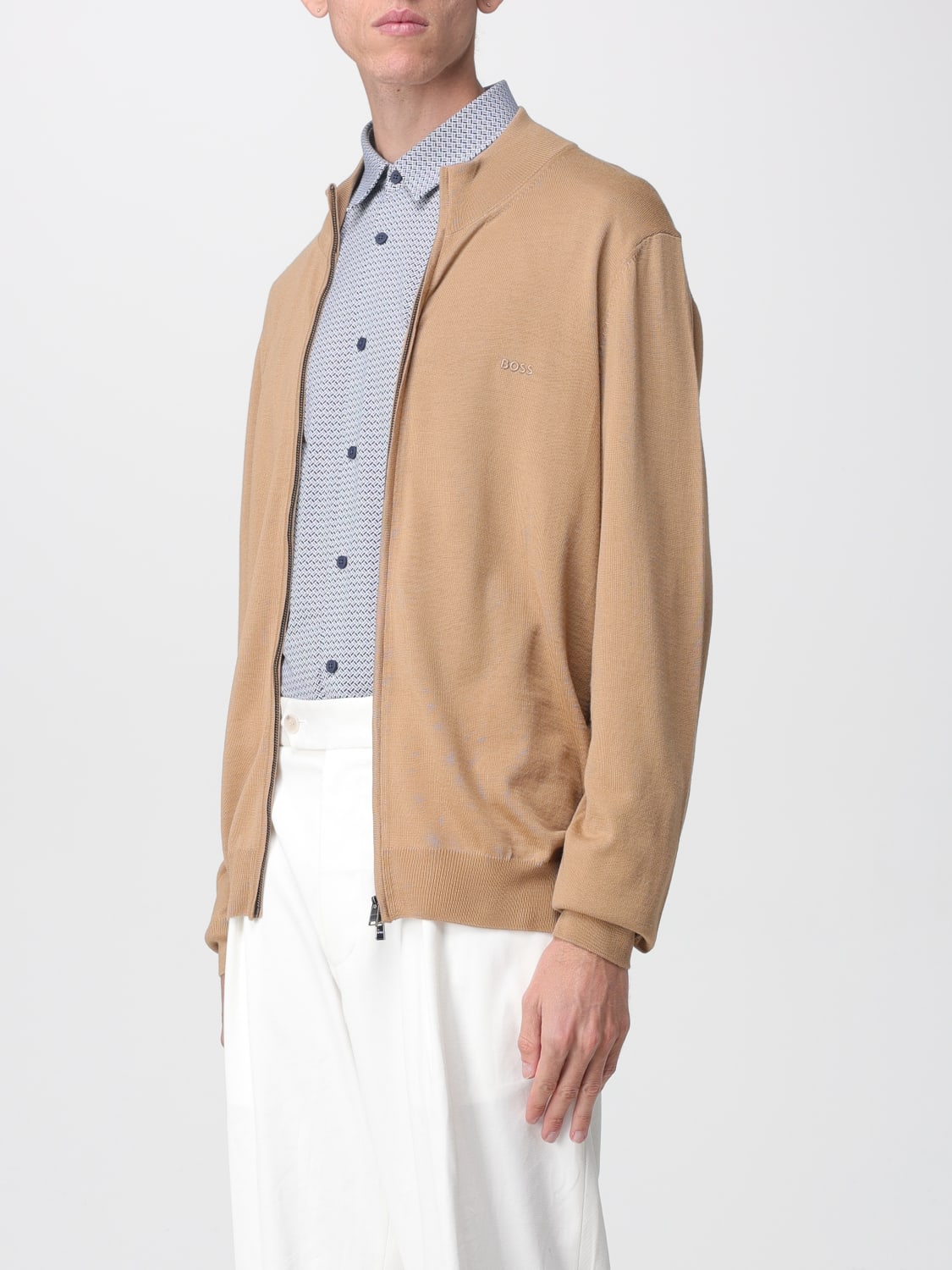 BOSS JERSEY: Cárdigan hombre Boss, Verde - Img 3