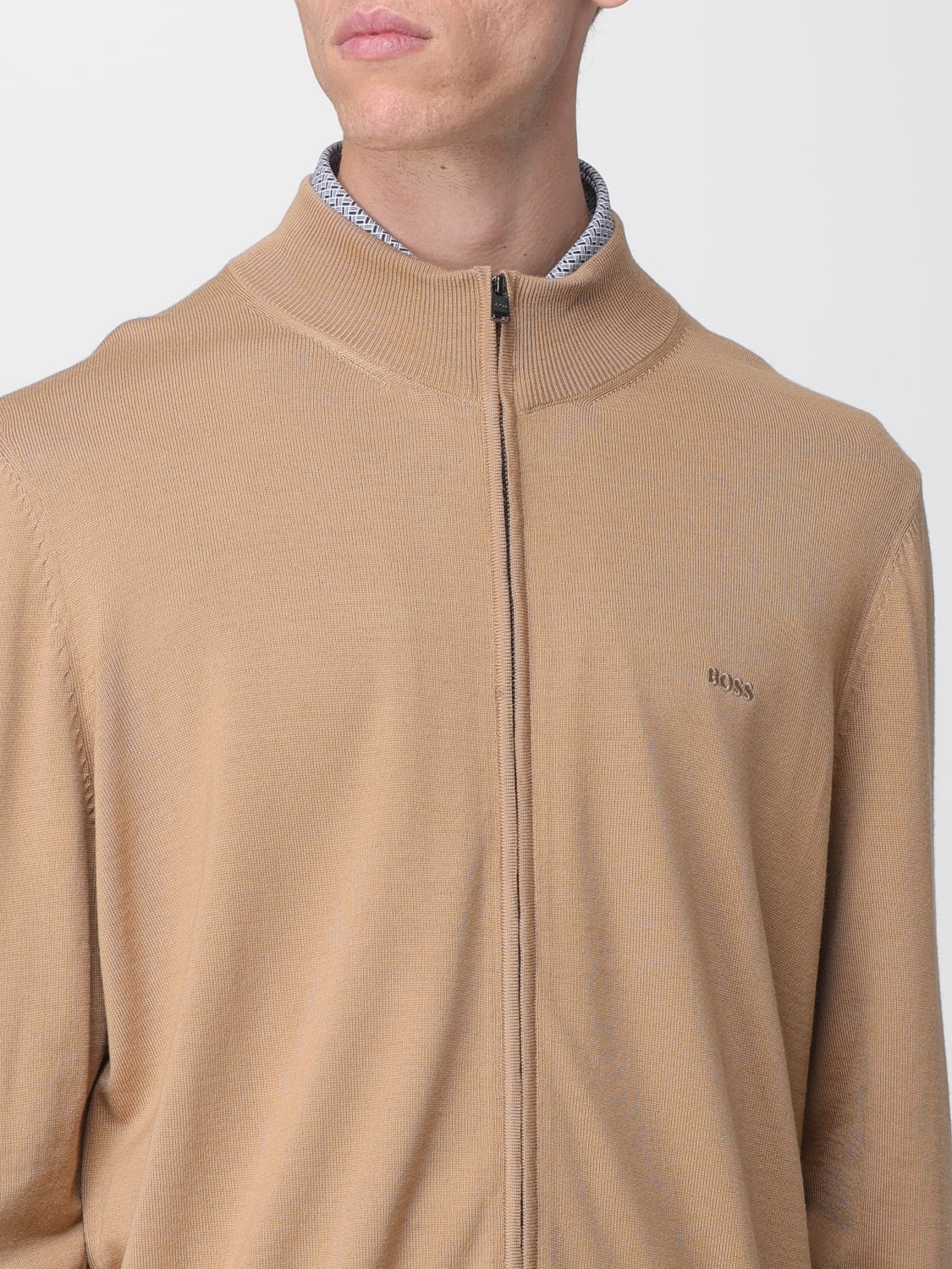 BOSS JERSEY: Cárdigan hombre Boss, Verde - Img 4