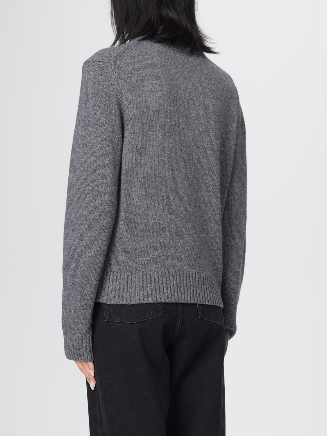 GANNI SWEATER: Cardigan woman Ganni, Grey - Img 2