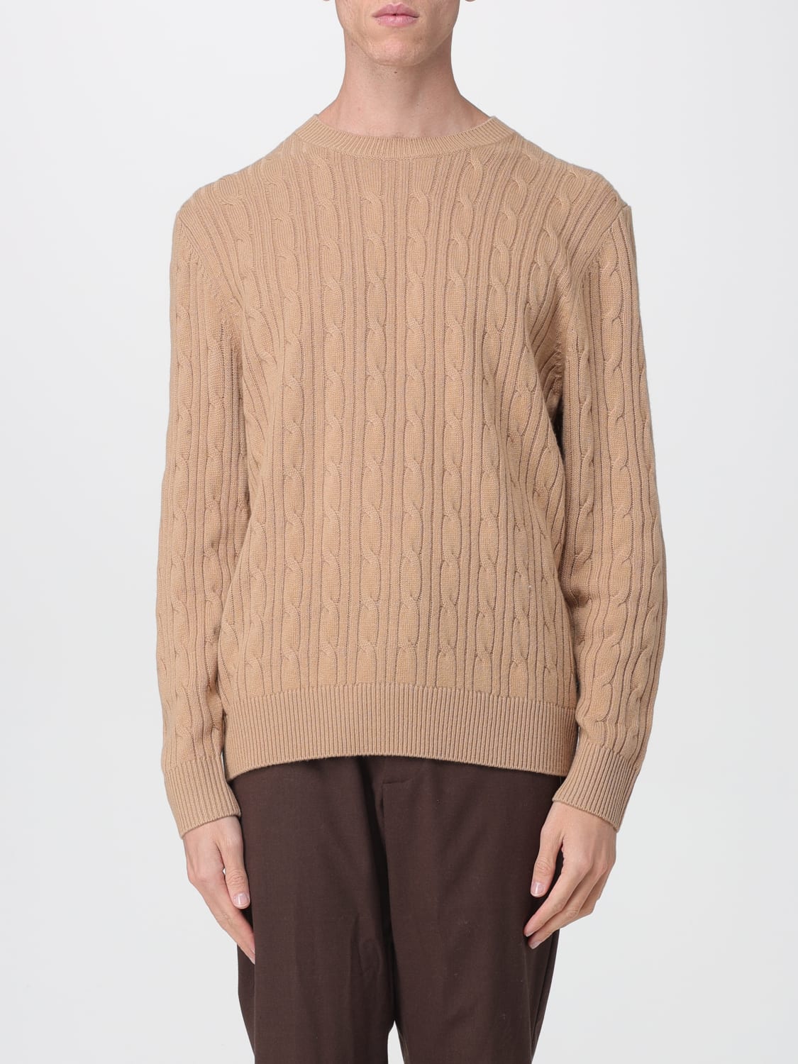 BOSS SWEATER: Sweater men Boss, Camel - Img 1