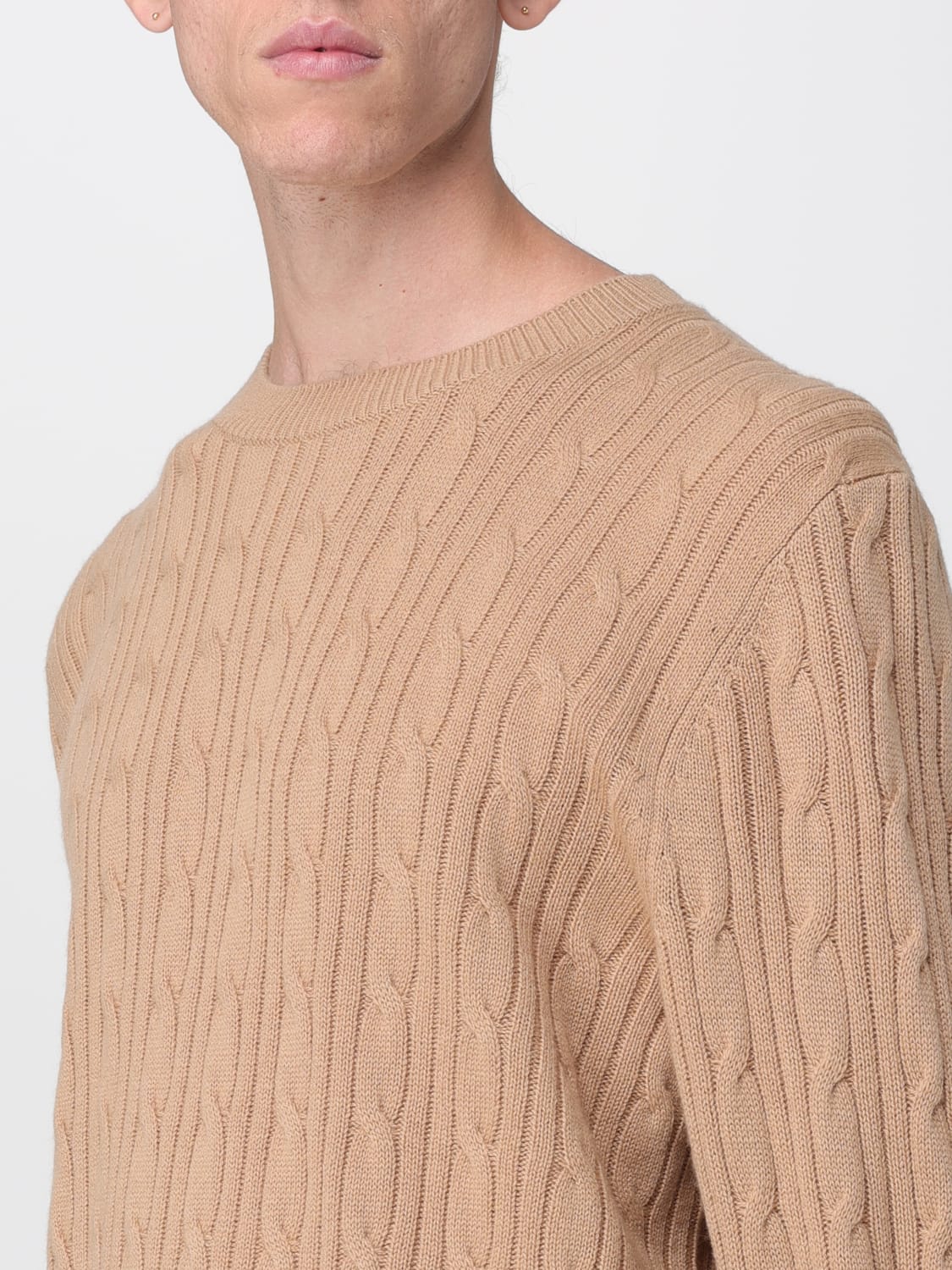 BOSS SWEATER: Sweater men Boss, Camel - Img 3