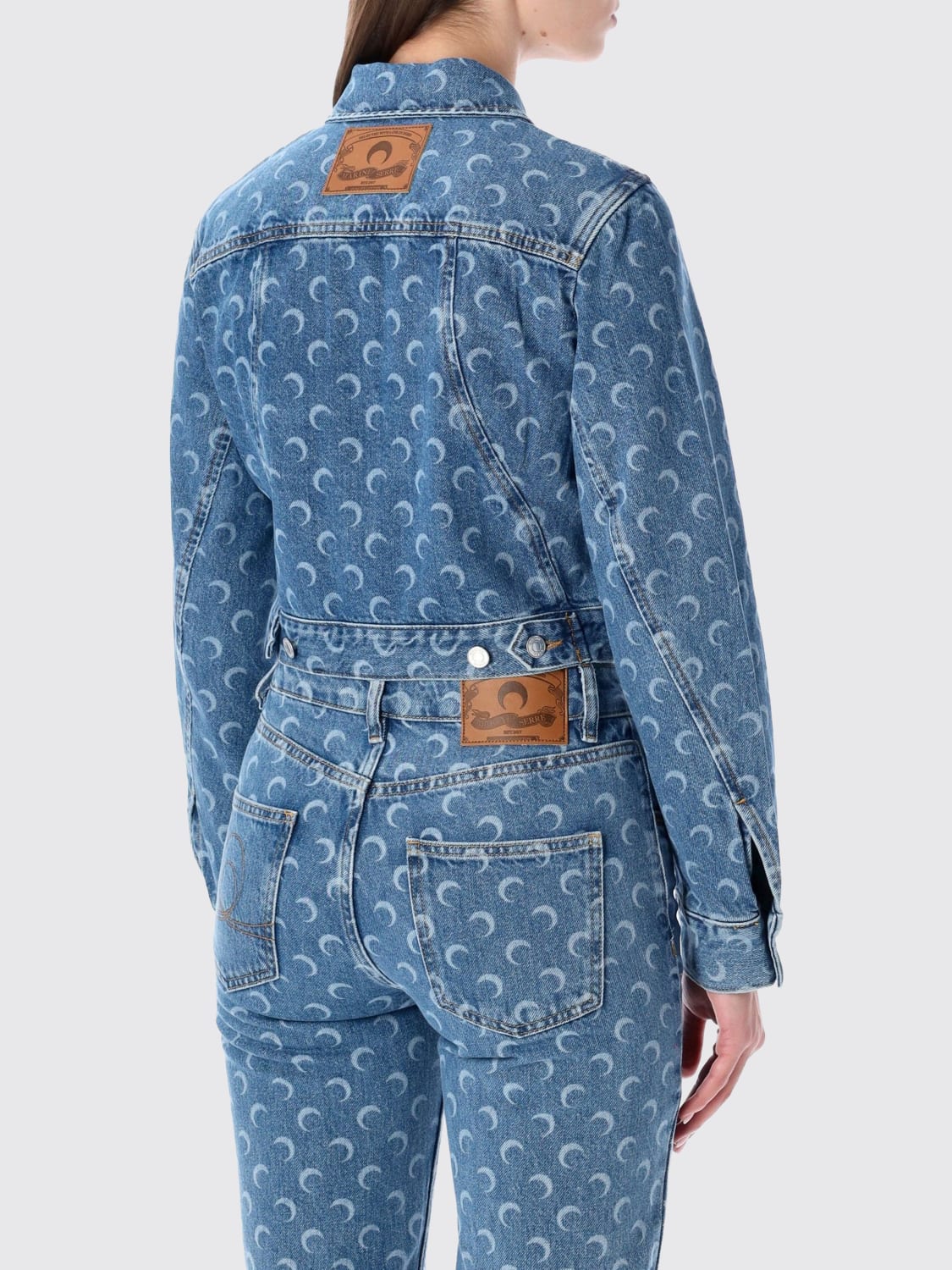 MARINE SERRE JACKE: Mantel damen Marine Serre, Blau - Img 2