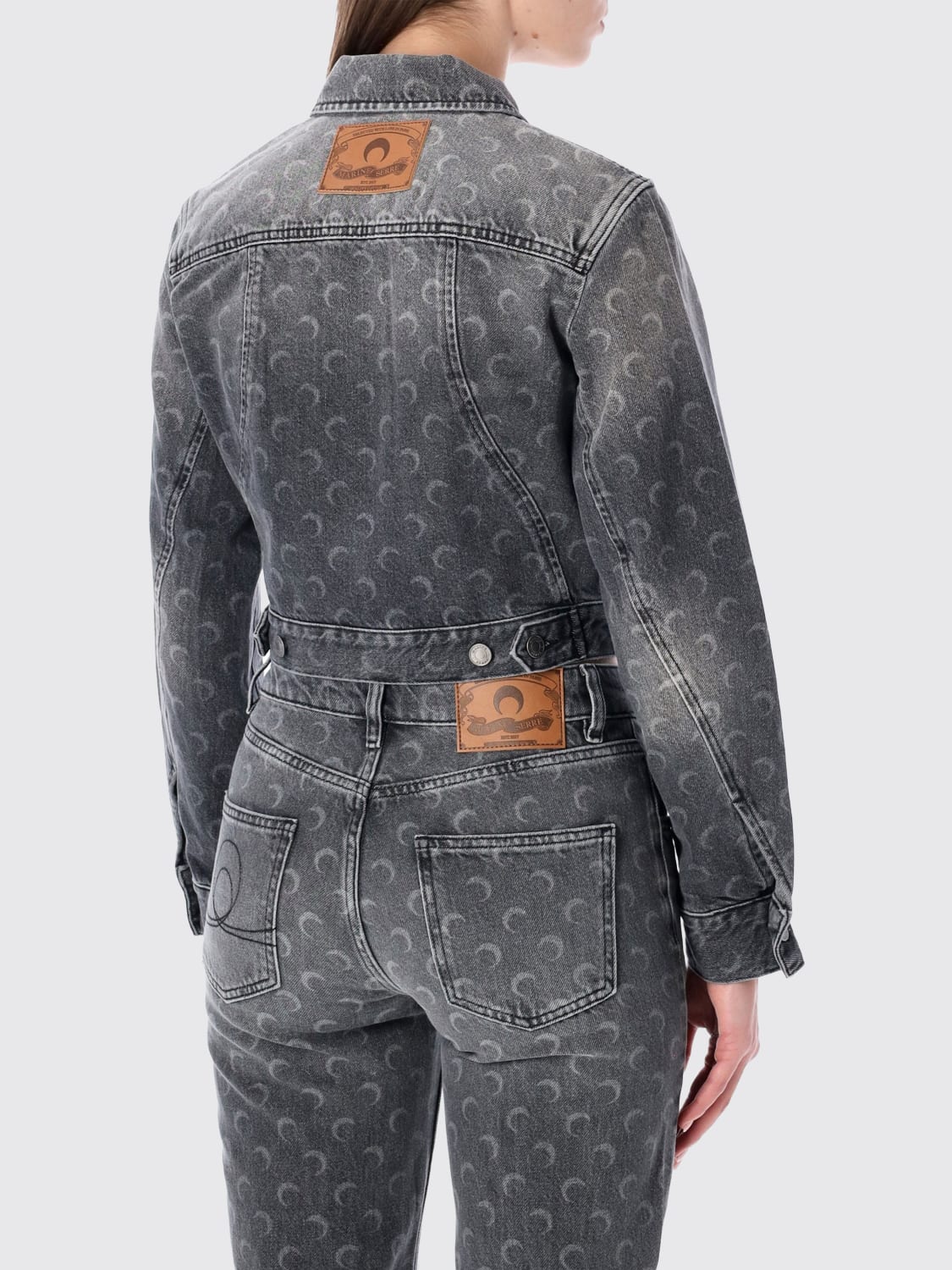 MARINE SERRE JACKE: Mantel damen Marine Serre, Grau - Img 2