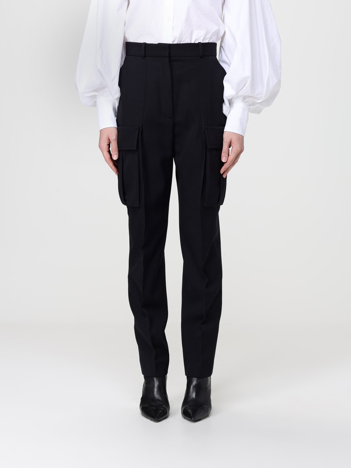 BALMAIN PANTALONES: Pantalones mujer Balmain, Negro - Img 1