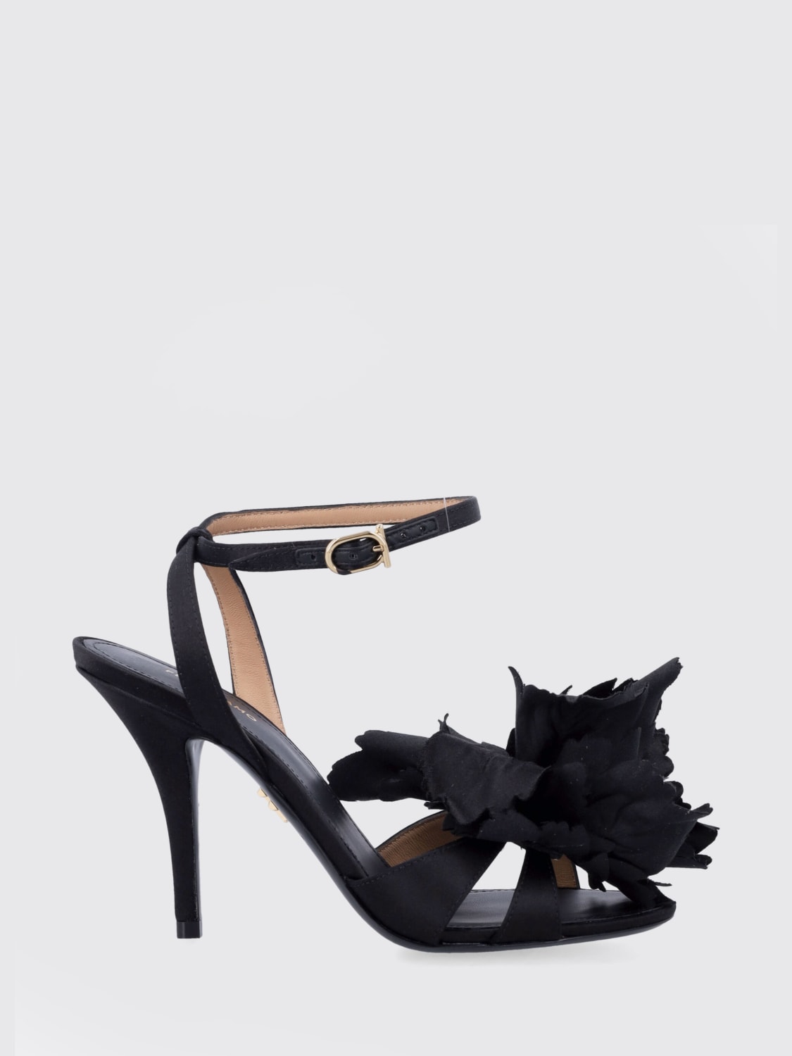 FERRAGAMO HEELED SANDAL: Heeled sandal woman Ferragamo, Black - Img 1