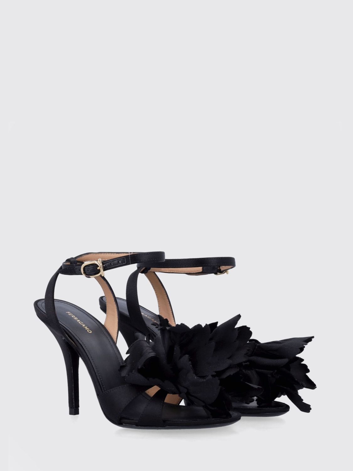 FERRAGAMO HEELED SANDAL: Heeled sandal woman Ferragamo, Black - Img 2