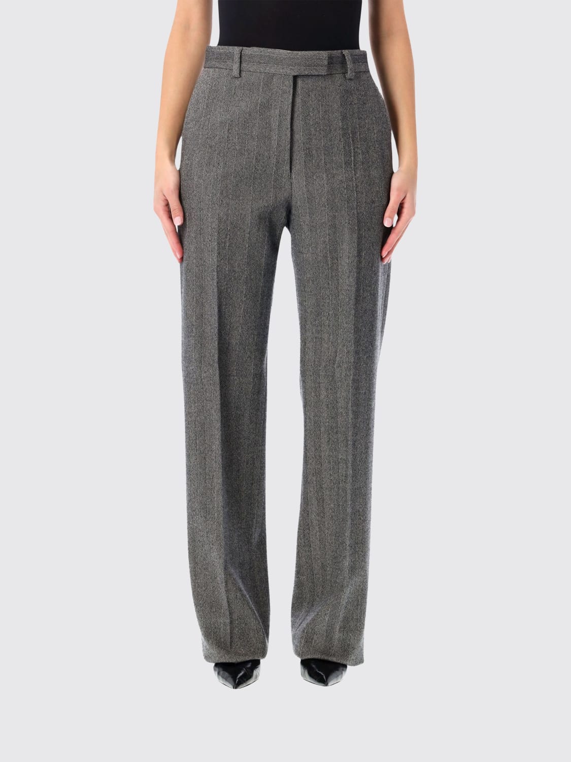 FERRAGAMO PANTS: Pants woman Ferragamo, Black - Img 1