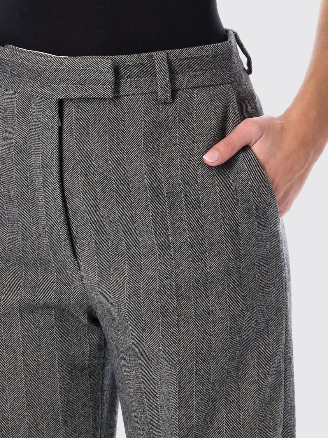 FERRAGAMO PANTS: Pants woman Ferragamo, Black - Img 3