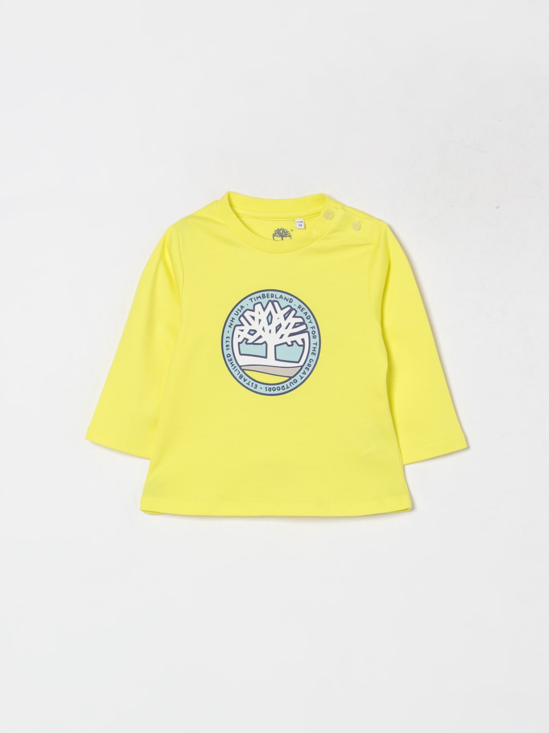 TIMBERLAND CAMISETA: Camiseta niños Timberland, Amarillo - Img 1