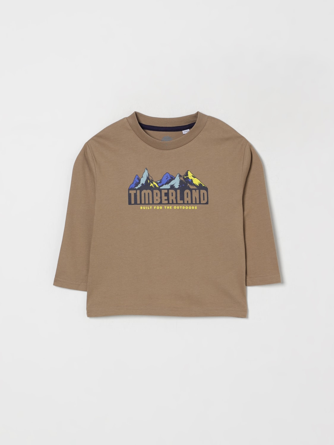TIMBERLAND T-SHIRT: T-shirt kids Timberland, Tobacco - Img 1