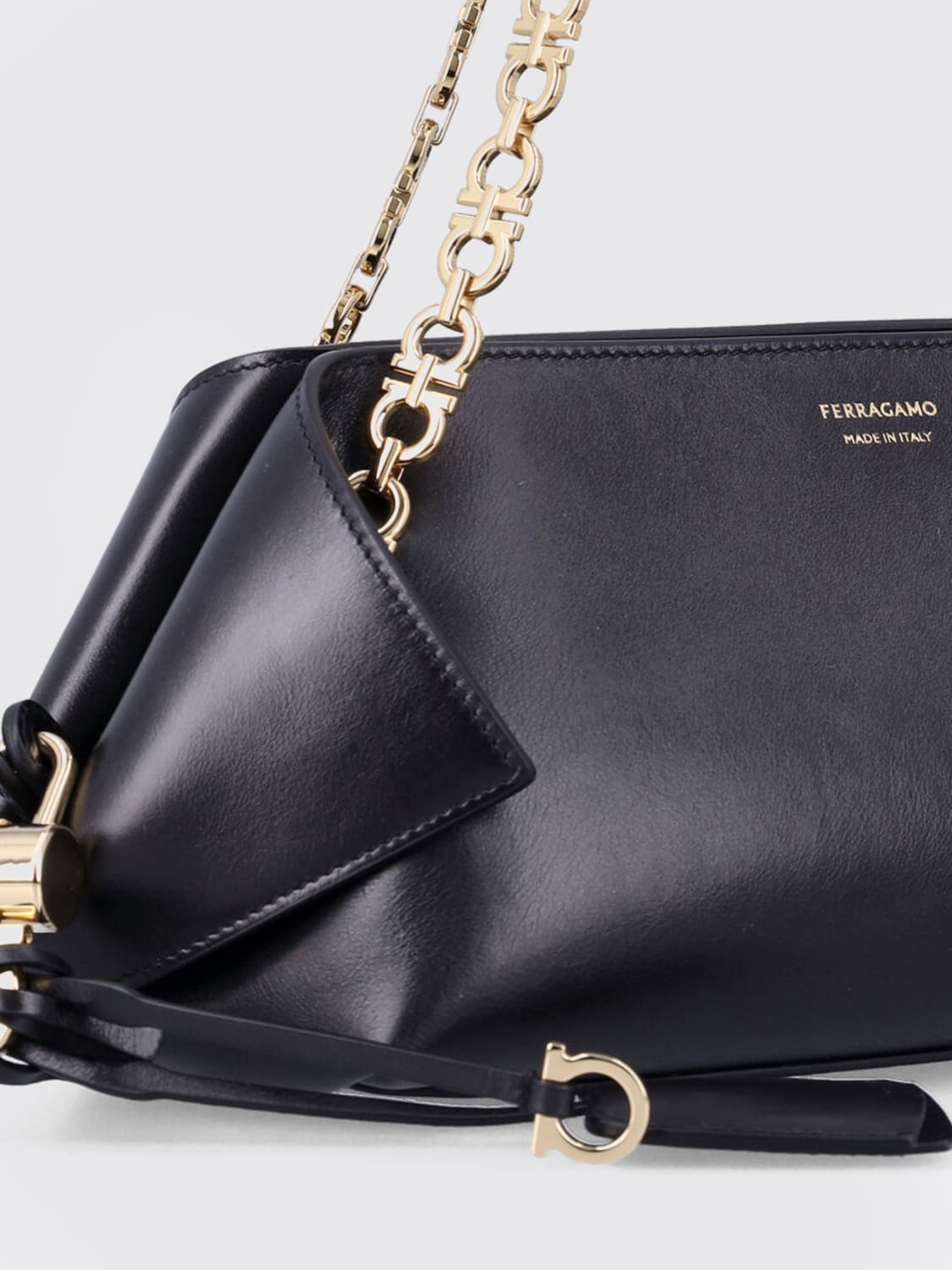 FERRAGAMO SAC PORTÉ ÉPAULE: Sac à main femme Ferragamo, Noir - Img 3