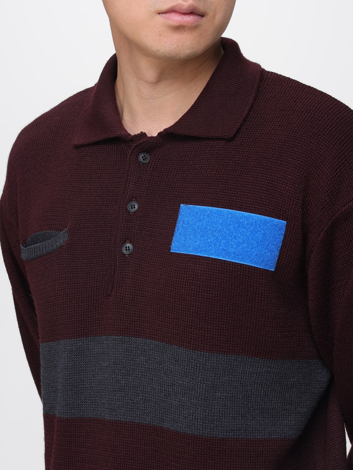 GR10K POLO SHIRT: Sweater men Gr10k, Charcoal - Img 3