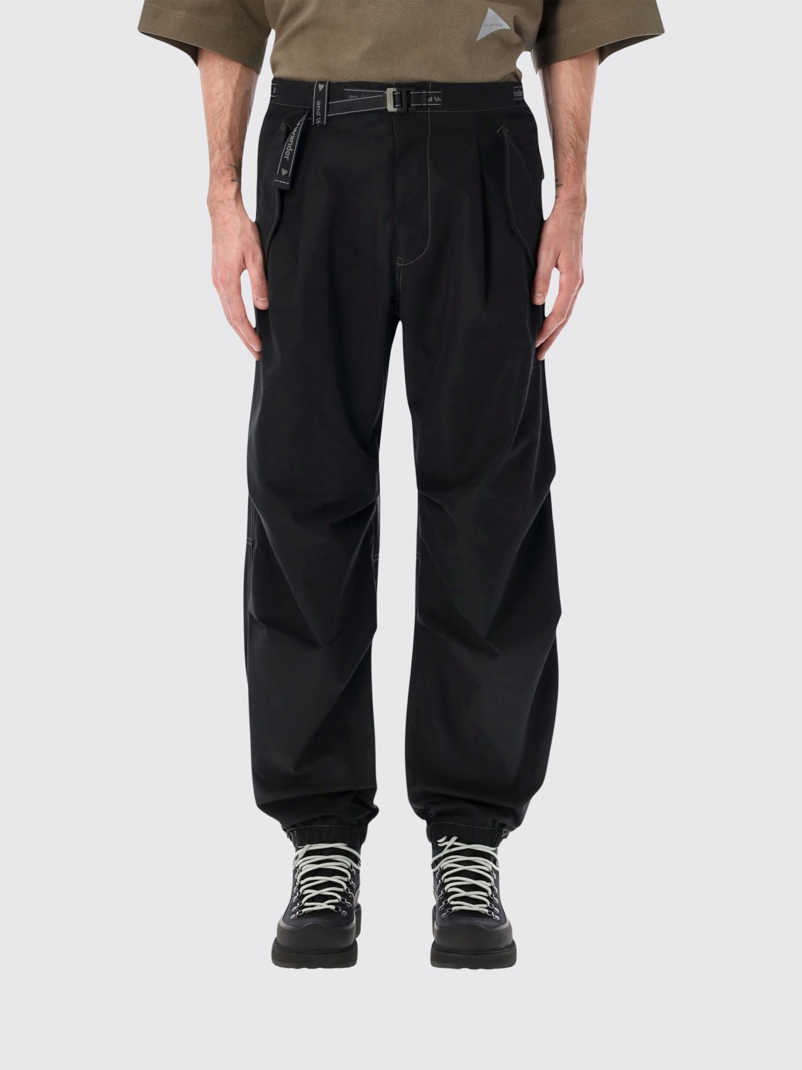 AND WANDER PANTS: Pants men And Wander, Black - Img 1