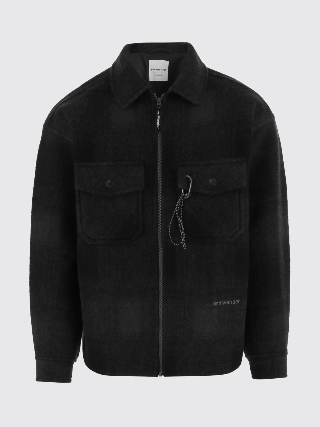 AND WANDER JACKET: Jacket men And Wander, Black - Img 1
