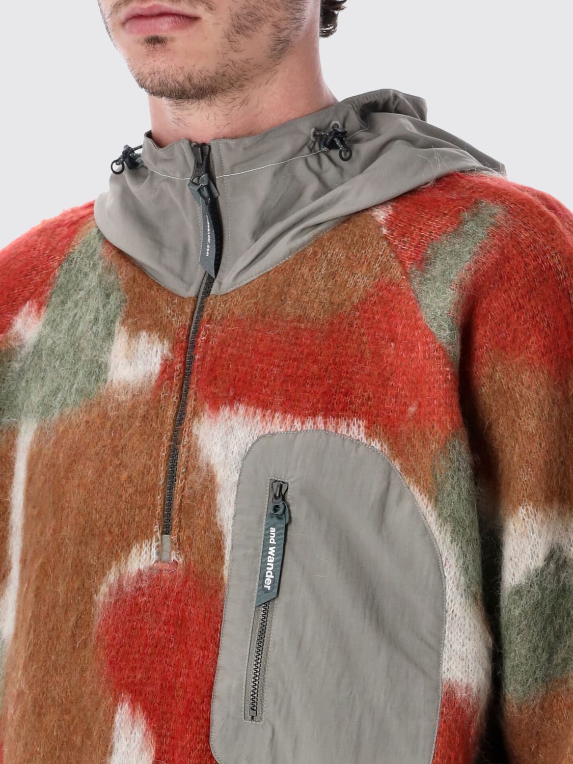 AND WANDER SWEATSHIRT: Pullover herren And Wander, Braun - Img 3