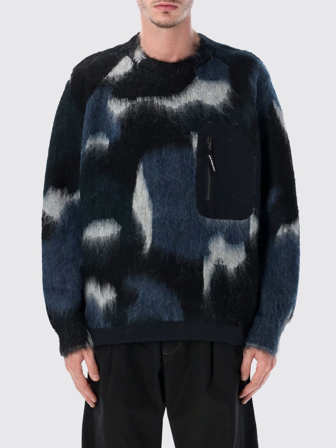 AND WANDER SWEATER: Sweater men And Wander, Black - Img 1