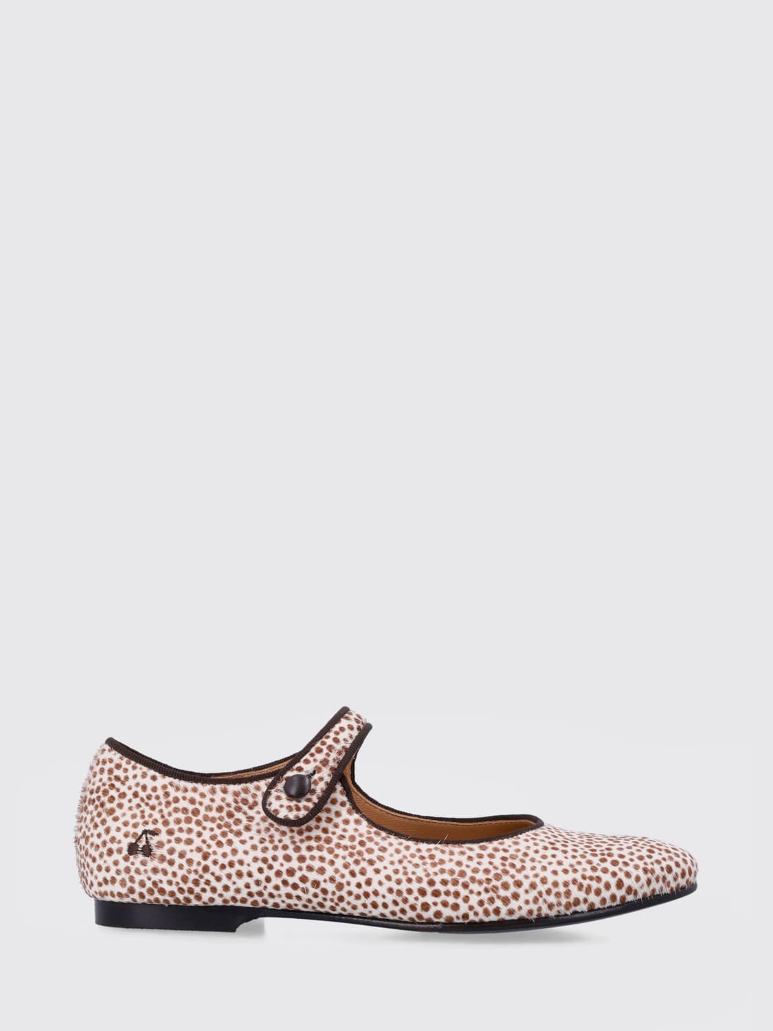 BONPOINT SCARPE: Ballerina Bonpoint in cavallino animalier , Beige - Img 1