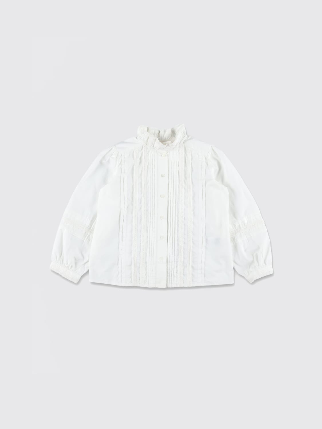 BONPOINT BLUSE: Bluse kinder Bonpoint, Weiß - Img 1