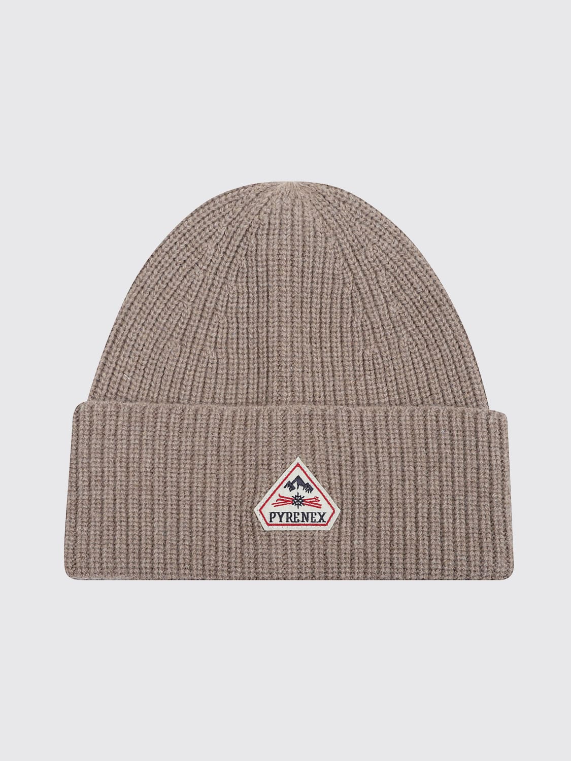 PYRENEX CAPPELLO: Cappellop Pyrenex in misto lana a coste , Grigio - Img 1