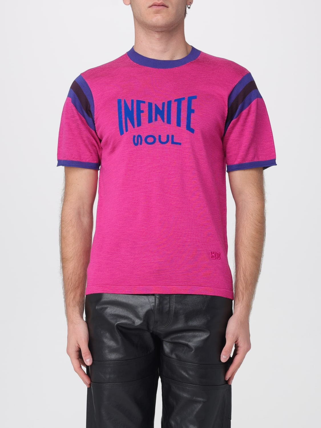 WALES BONNER T-SHIRT: Tank top men Wales Bonner, Fuchsia - Img 1