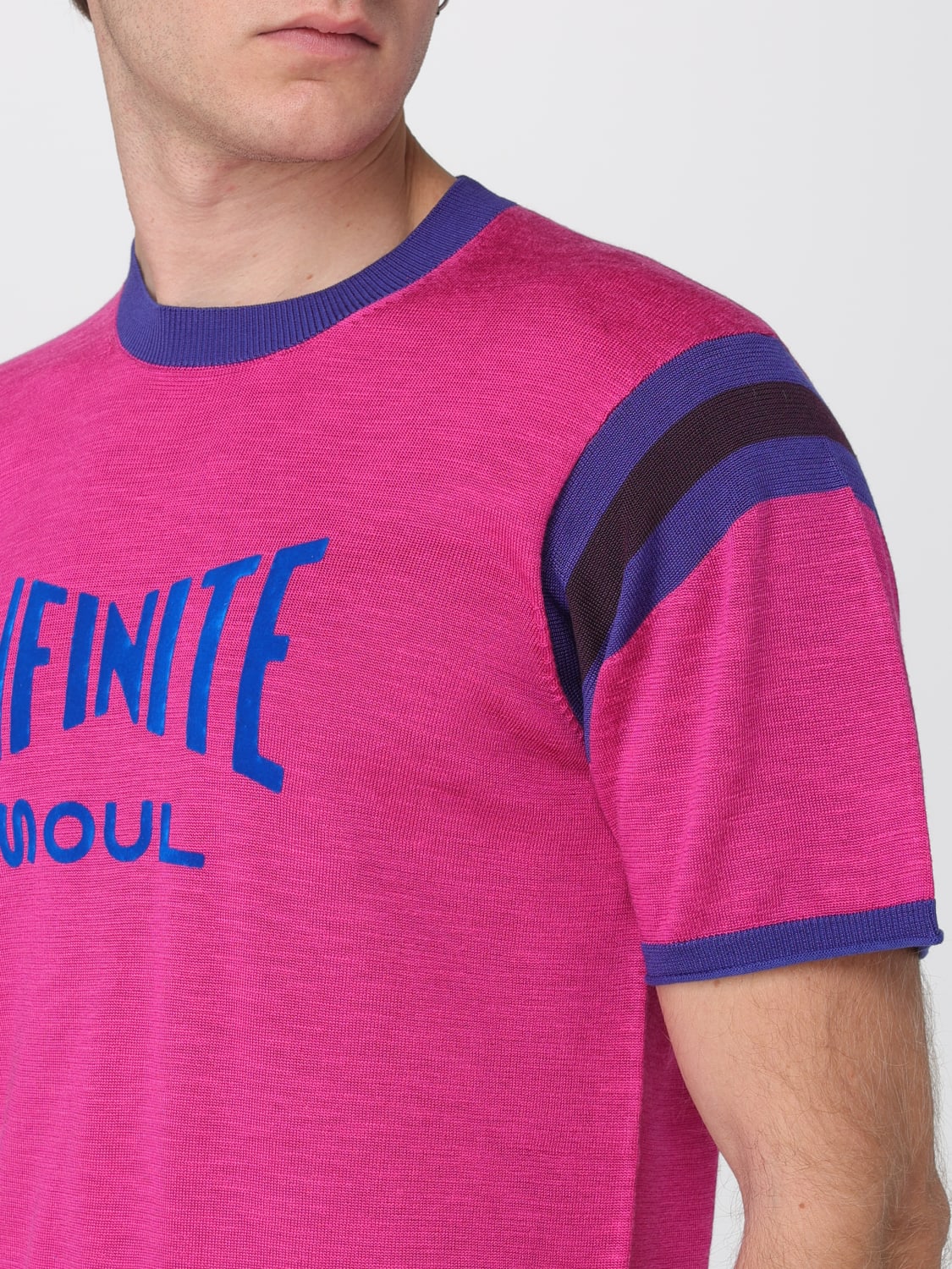 WALES BONNER T-SHIRT: Tank top men Wales Bonner, Fuchsia - Img 3