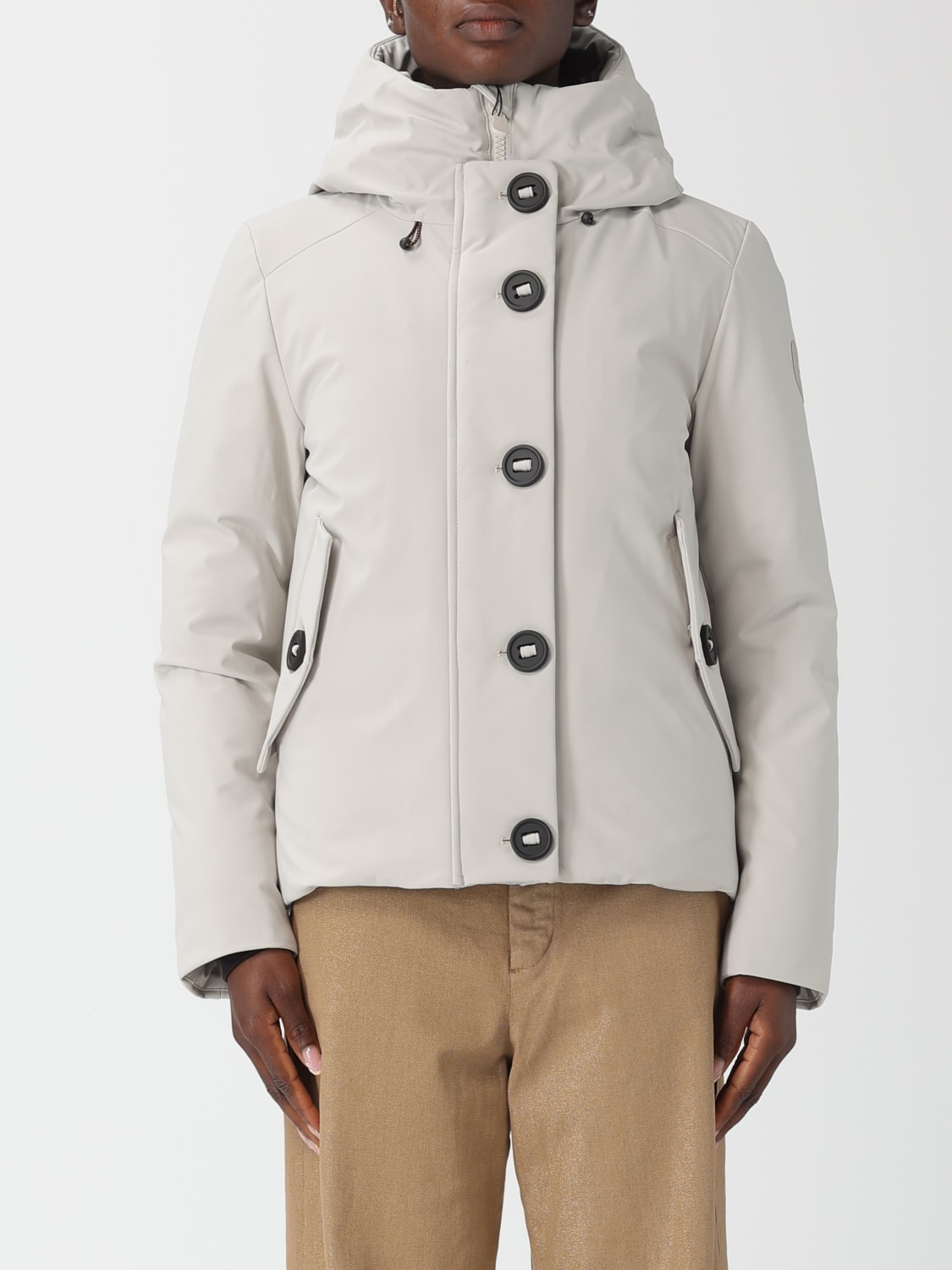 SAVE THE DUCK ABRIGO: Chaqueta mujer Save The Duck, Beige - Img 1