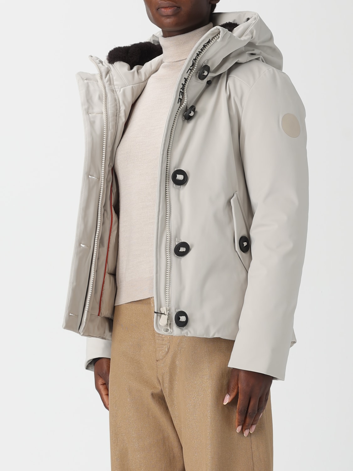 SAVE THE DUCK ABRIGO: Chaqueta mujer Save The Duck, Beige - Img 3