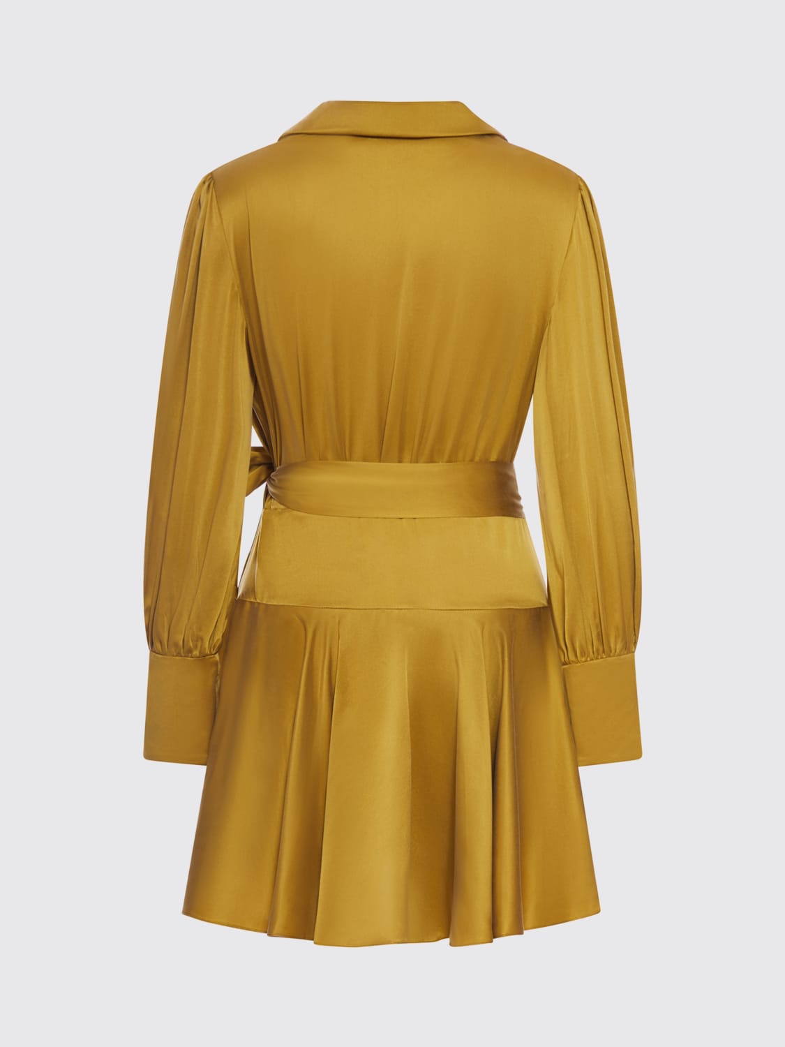 ZIMMERMANN ABITO: Abito a portafoglio Zimmermann in seta , Oliva - Img 2