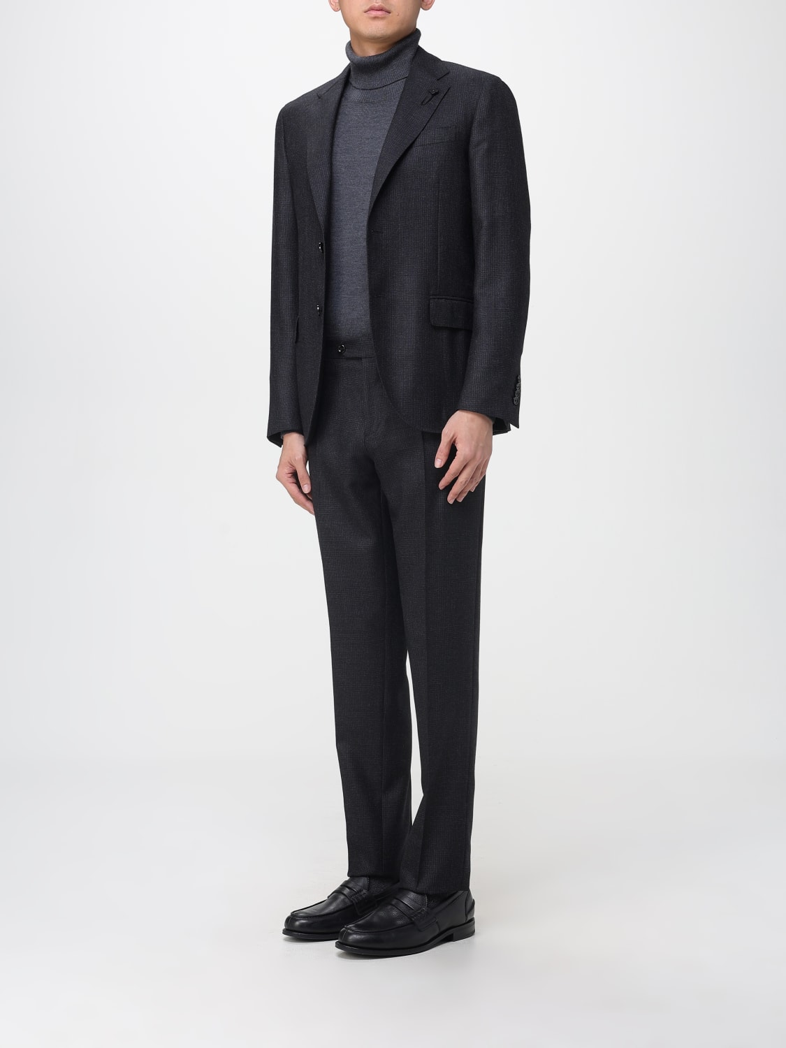 LARDINI SUIT: Suit men Lardini, Charcoal - Img 4