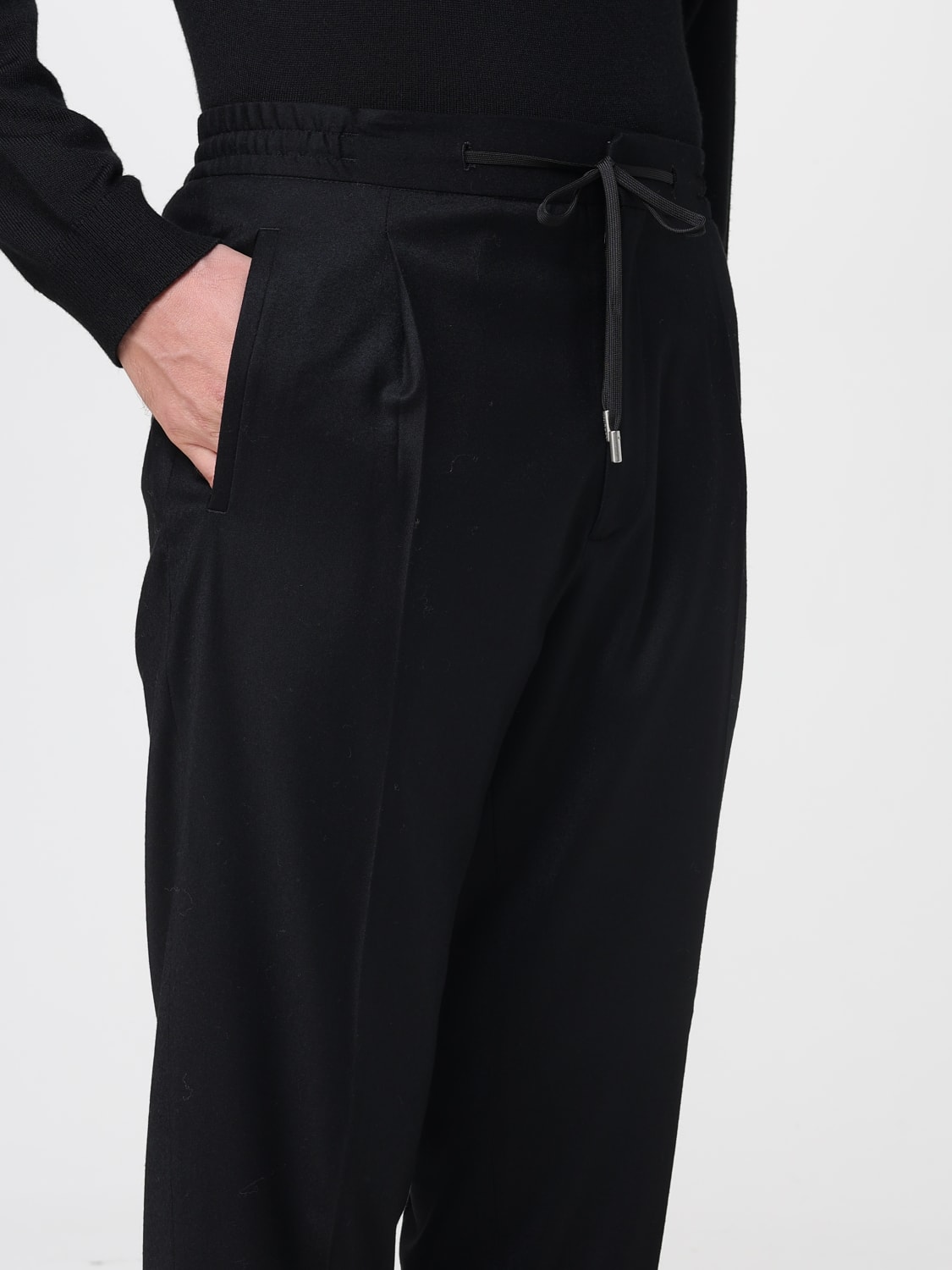 LARDINI PANTS: Pants men Lardini, Black - Img 3