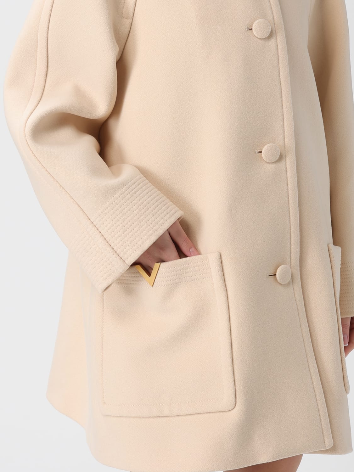 VALENTINO COAT: Valentino women's coat, Beige - Img 5