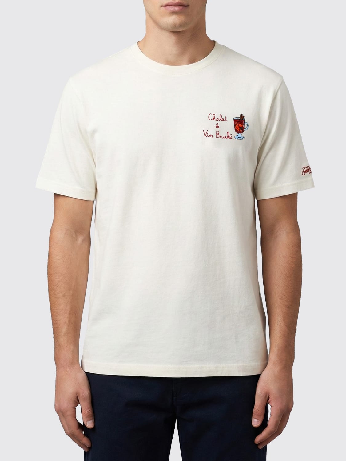 MC2 SAINT BARTH T-SHIRT: T-shirt men Mc2 Saint Barth, Blush Pink - Img 1