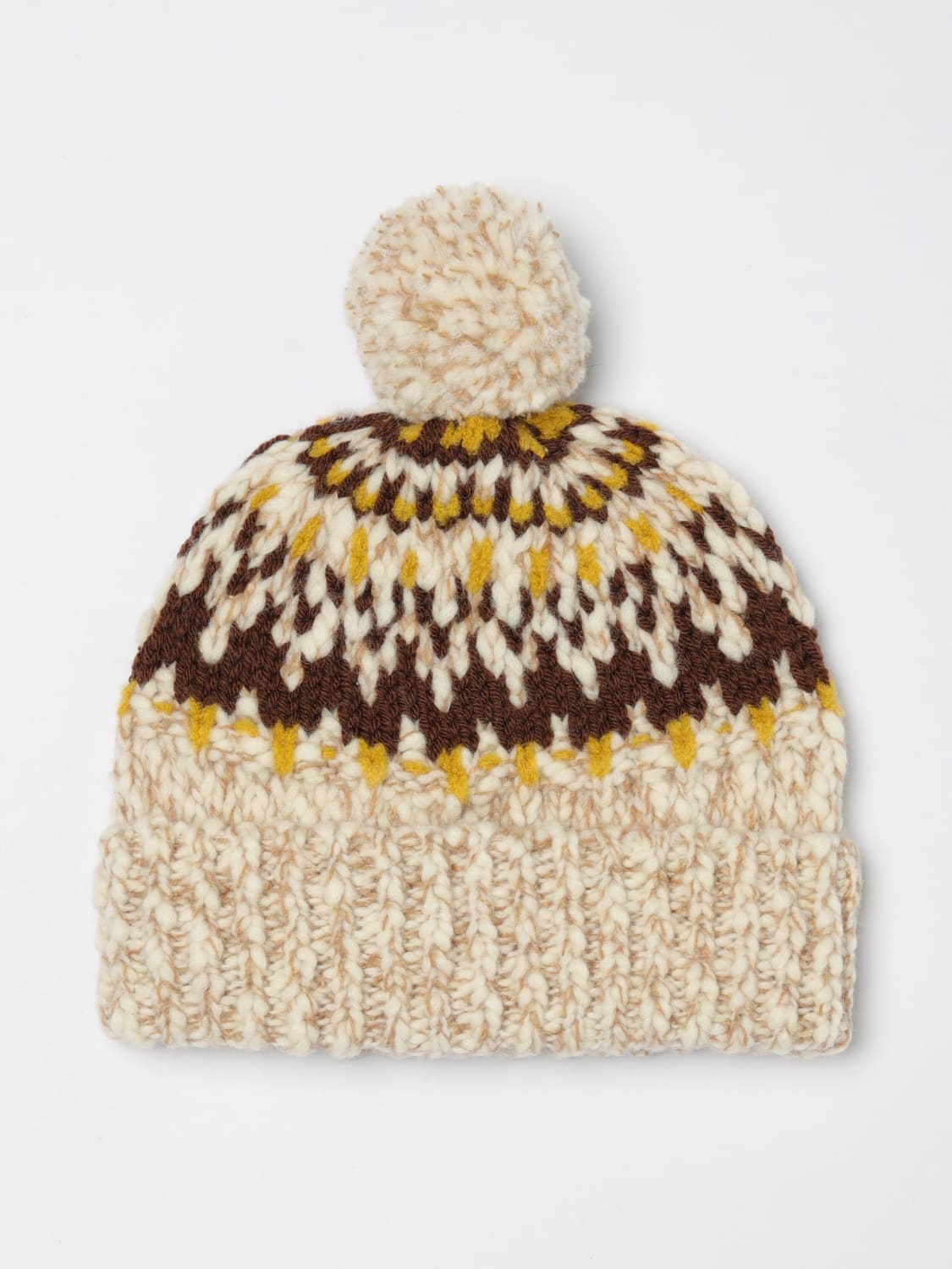 MONCLER HAT: Hat kids Moncler, Beige - Img 2