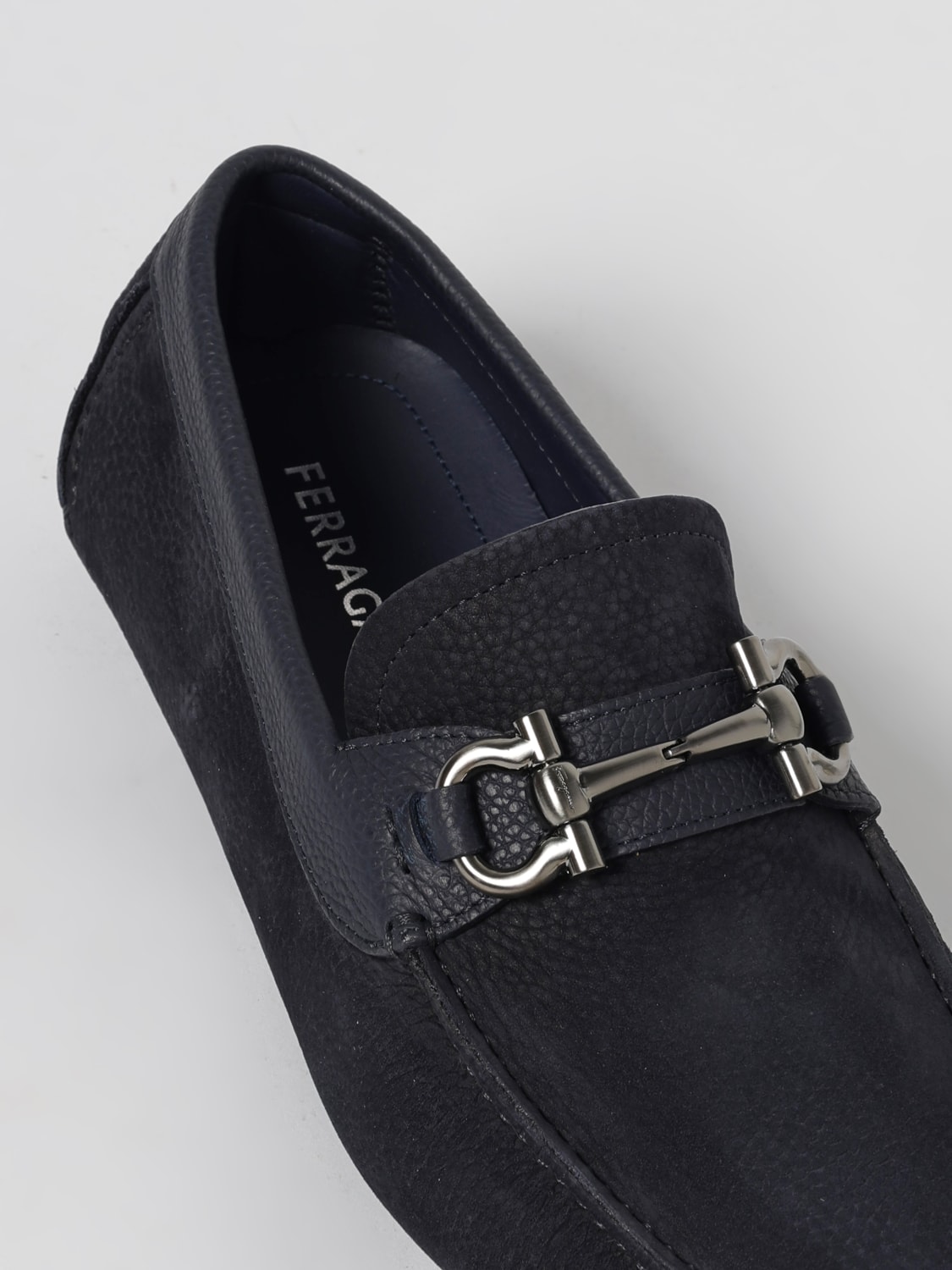 FERRAGAMO LOAFERS: Loafers men Ferragamo, Blue - Img 4