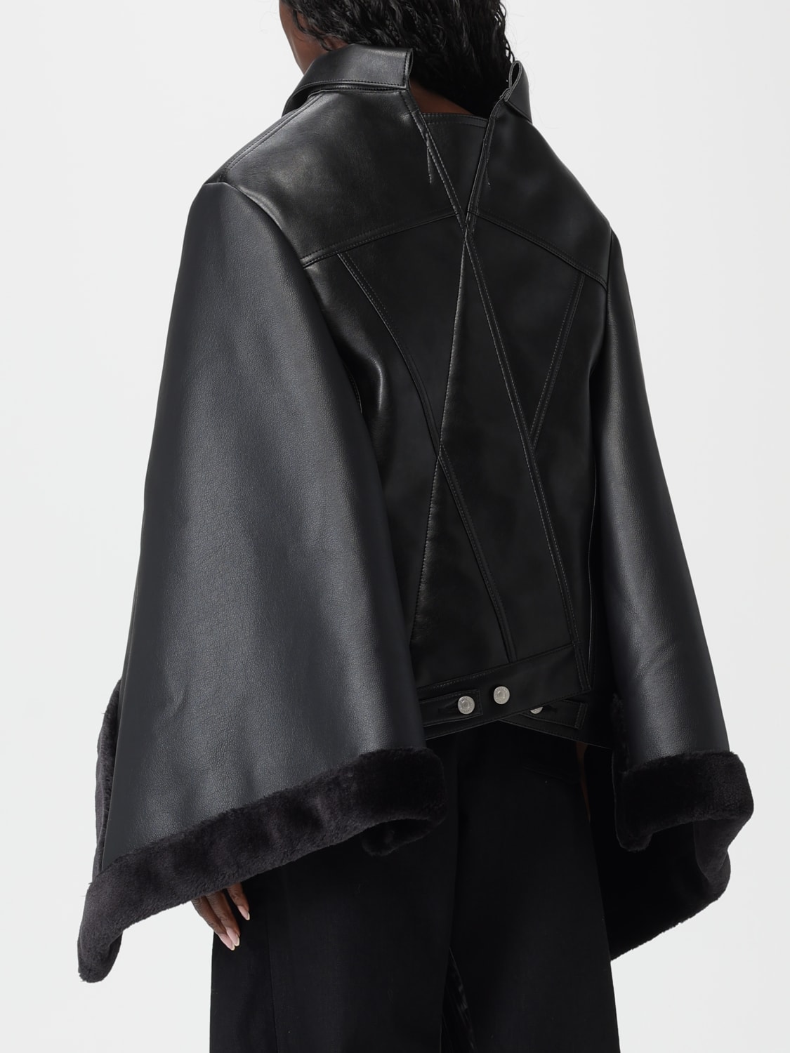 JUNYA WATANABE JACKET: Coat woman Junya Watanabe, Black - Img 3