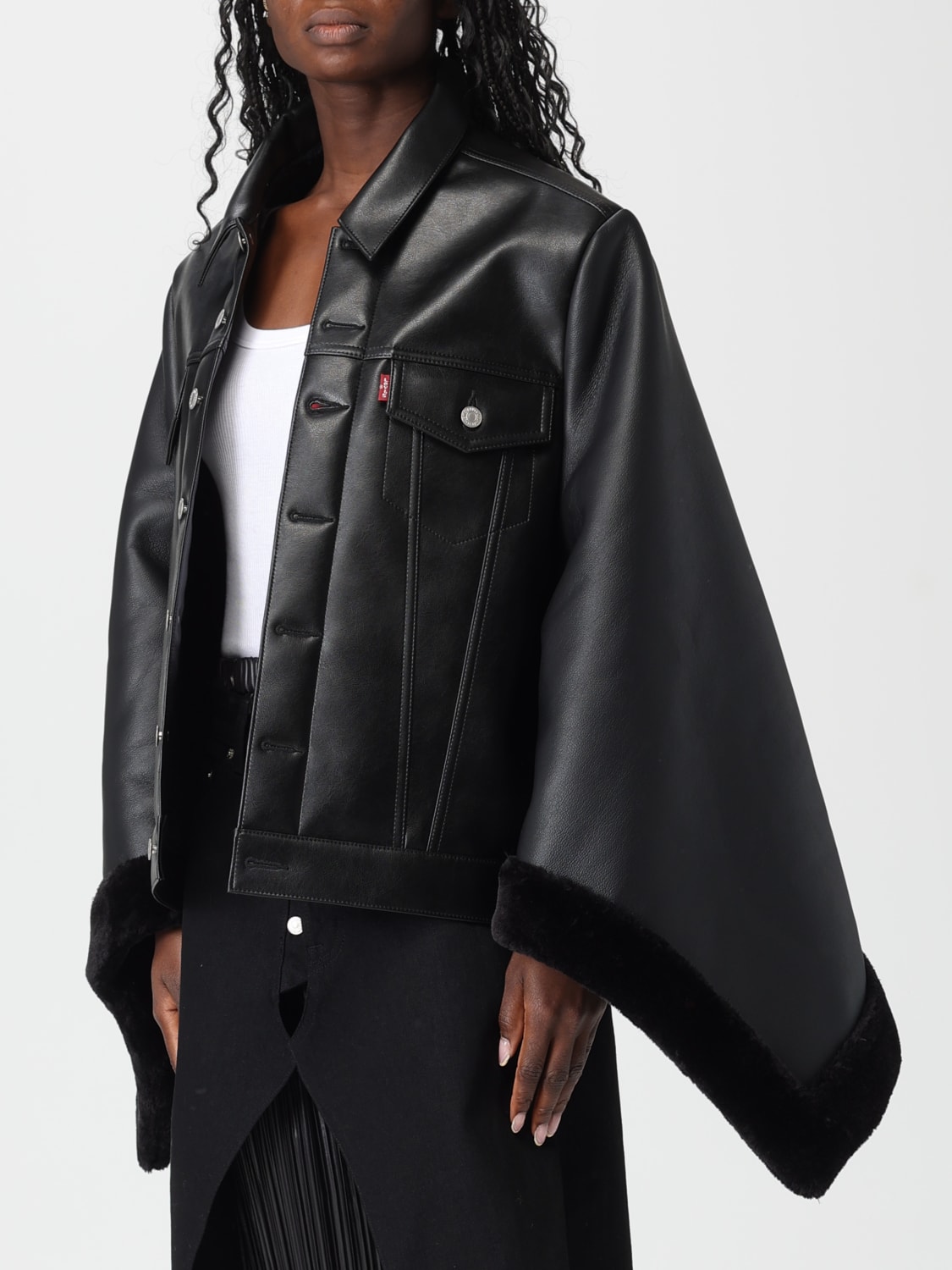 JUNYA WATANABE JACKET: Coat woman Junya Watanabe, Black - Img 4