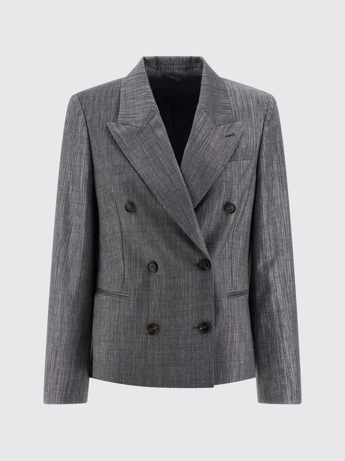 BRUNELLO CUCINELLI CHAQUETA: Chaqueta mujer Brunello Cucinelli, Plata - Img 2
